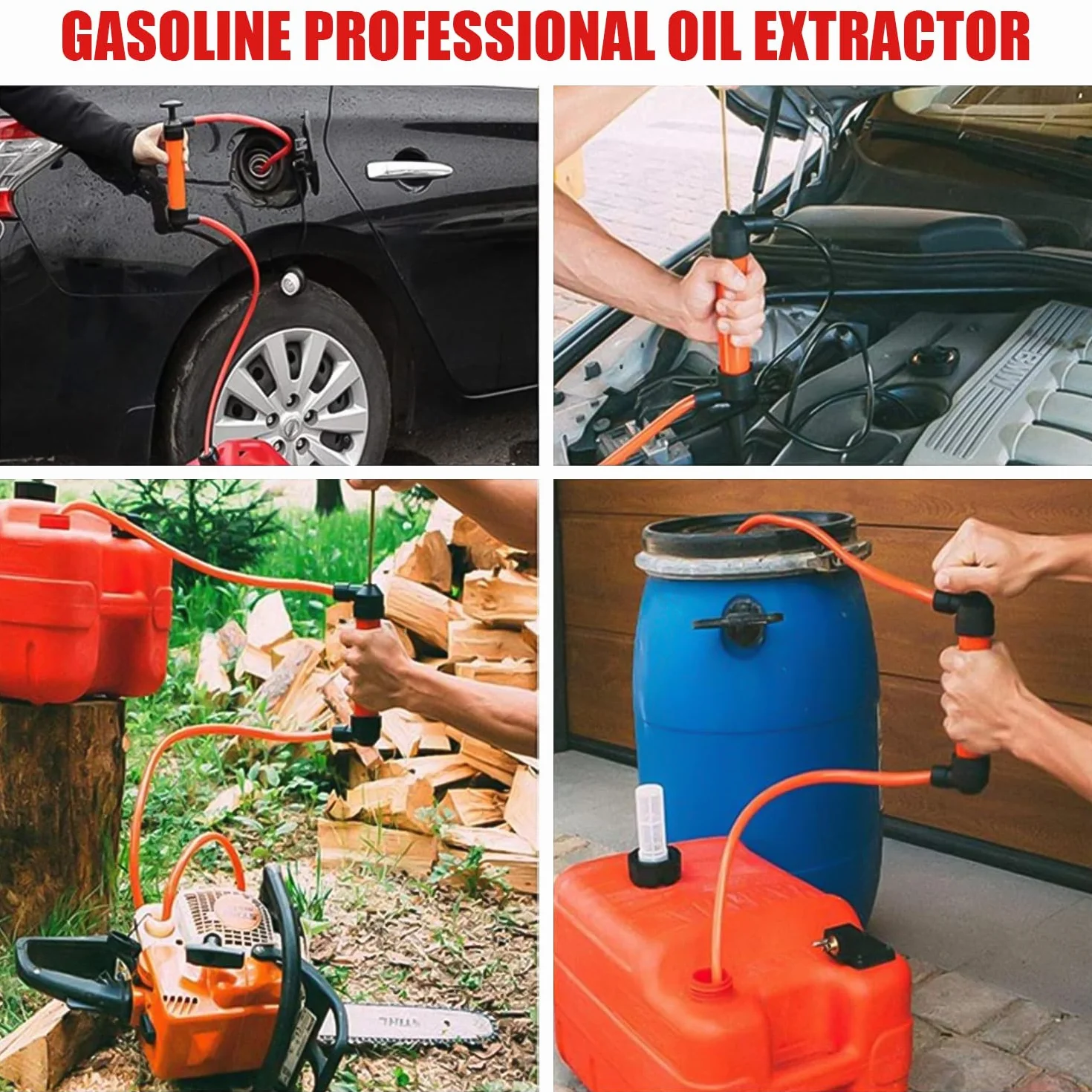 Pompa a Sifone Manuale,Pompa a Mano,Pompa Travaso Liquidi,Pompa a Sifone,Pompa Trasferimento Carburante a Sifone per Liquido Estrattore Tubo di Pompaggio