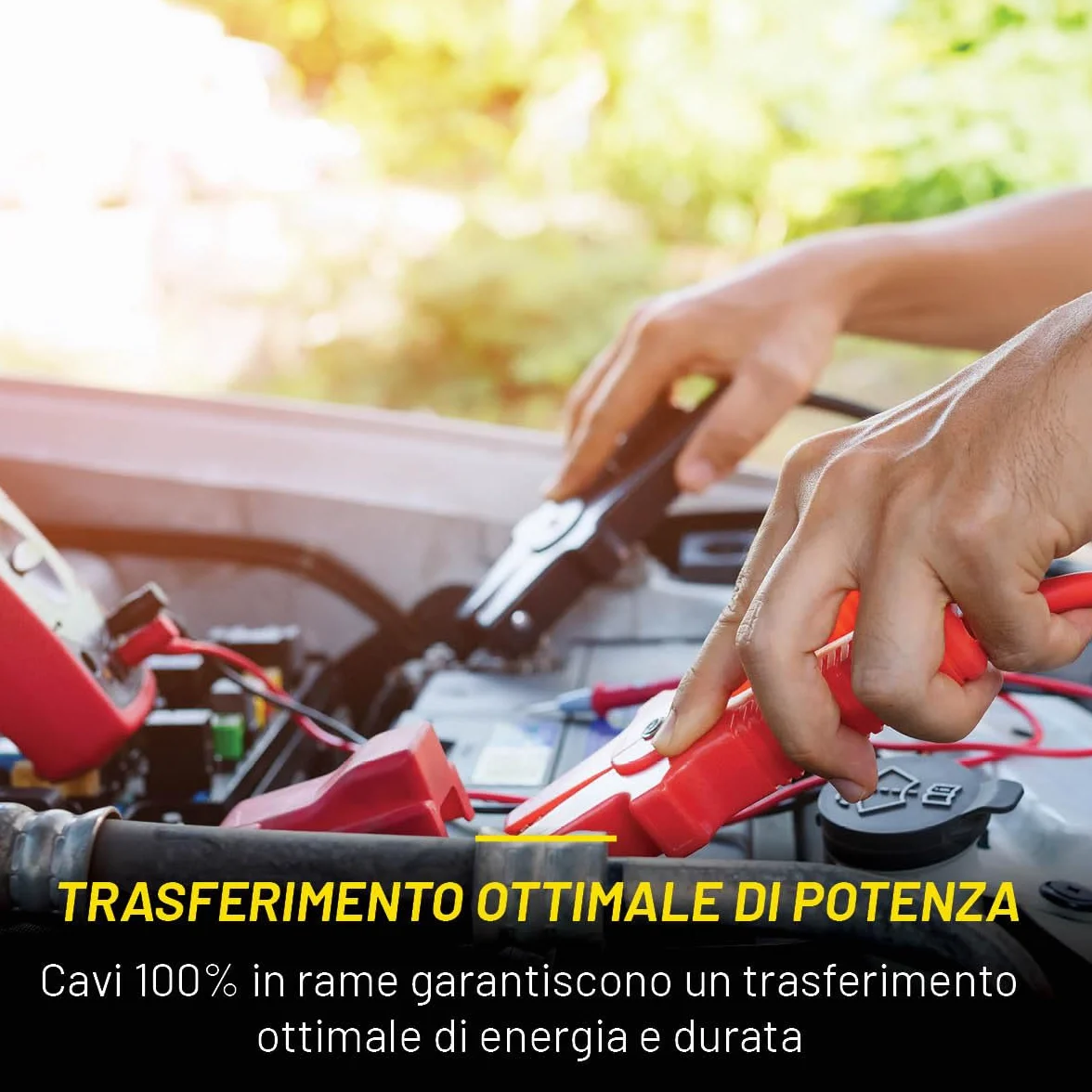 Dunlop Cavi Batteria Auto 16 mm² x 3 m con Pinze e Borsa Certificato TÜV