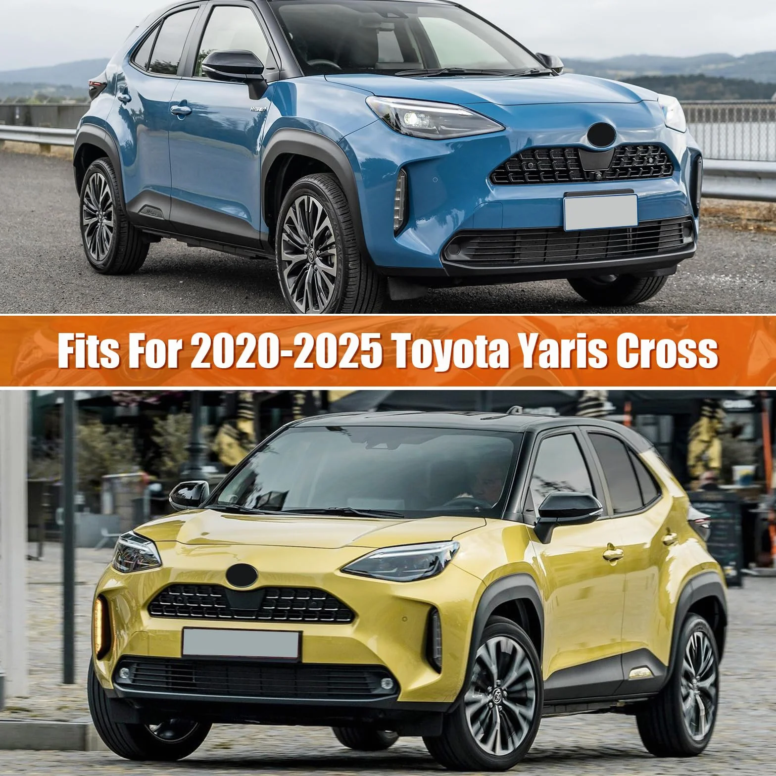 Telo Copriauto Impermeabile Compatibile con 2020-2024 Toyota Yaris Cross, Telo Copri Auto, Copertura Auto Per Esterno protezione da sole, neve, pioggia, polvere con cerniera e fasce antivento