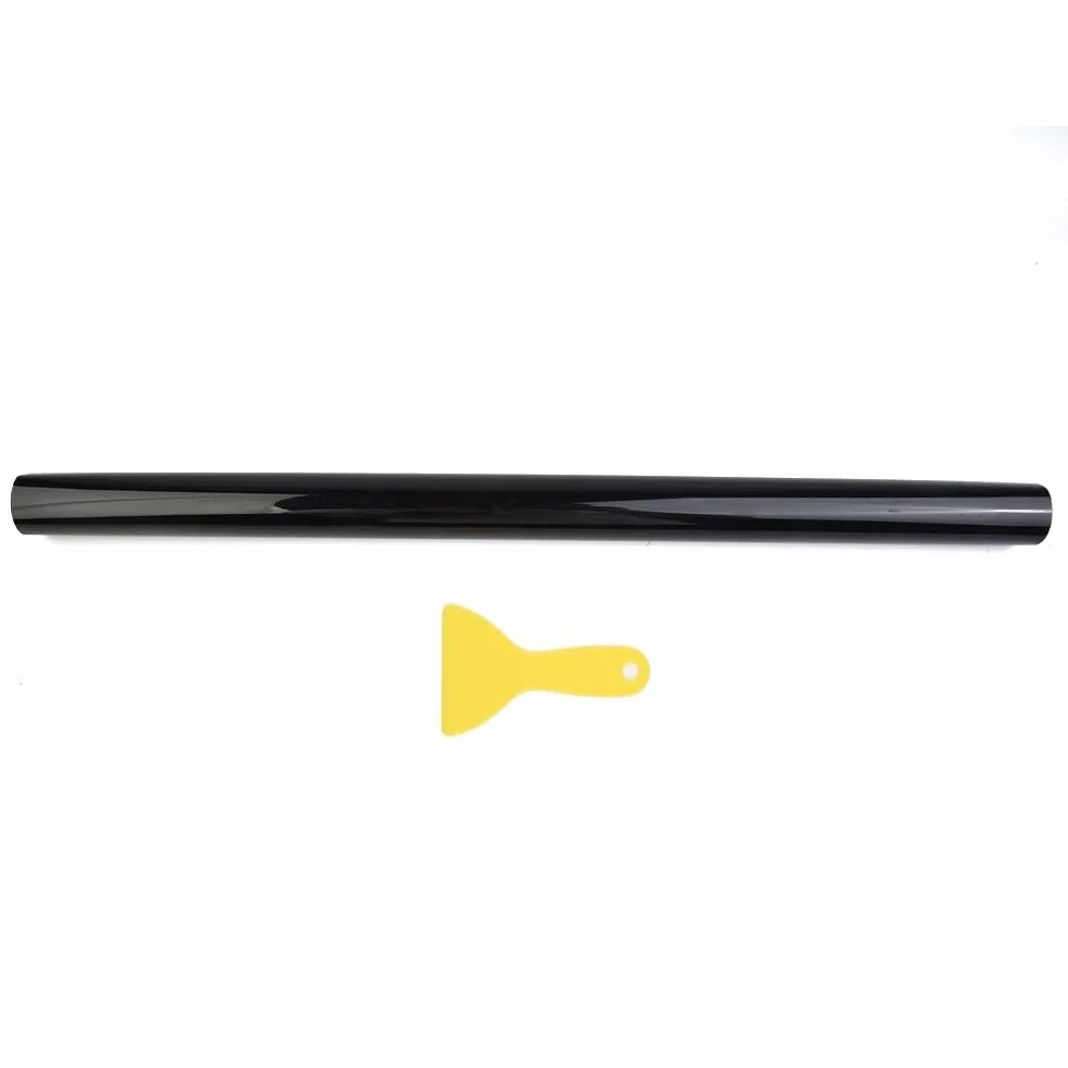 Rotolo di pellicola oscurante 15% VLT, nero, 25 x 100 cm, per auto, casa, vetri, rifiuto del calore, riduzione dei riflessi, protezione UV