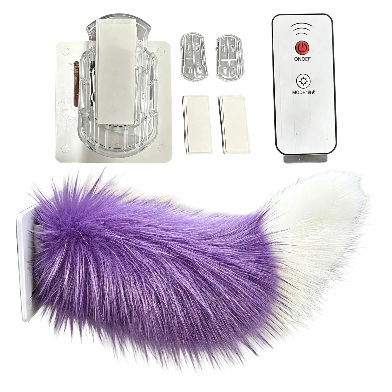 Coda Mobile - Decorazione Realistica Carina Ricaricabile Con Telecomando Scodinzolante, Decorazione Per Auto In Peluche | Per Viaggi In Camper, Camion Posteriori, Motociclette, Veicoli Domestici,