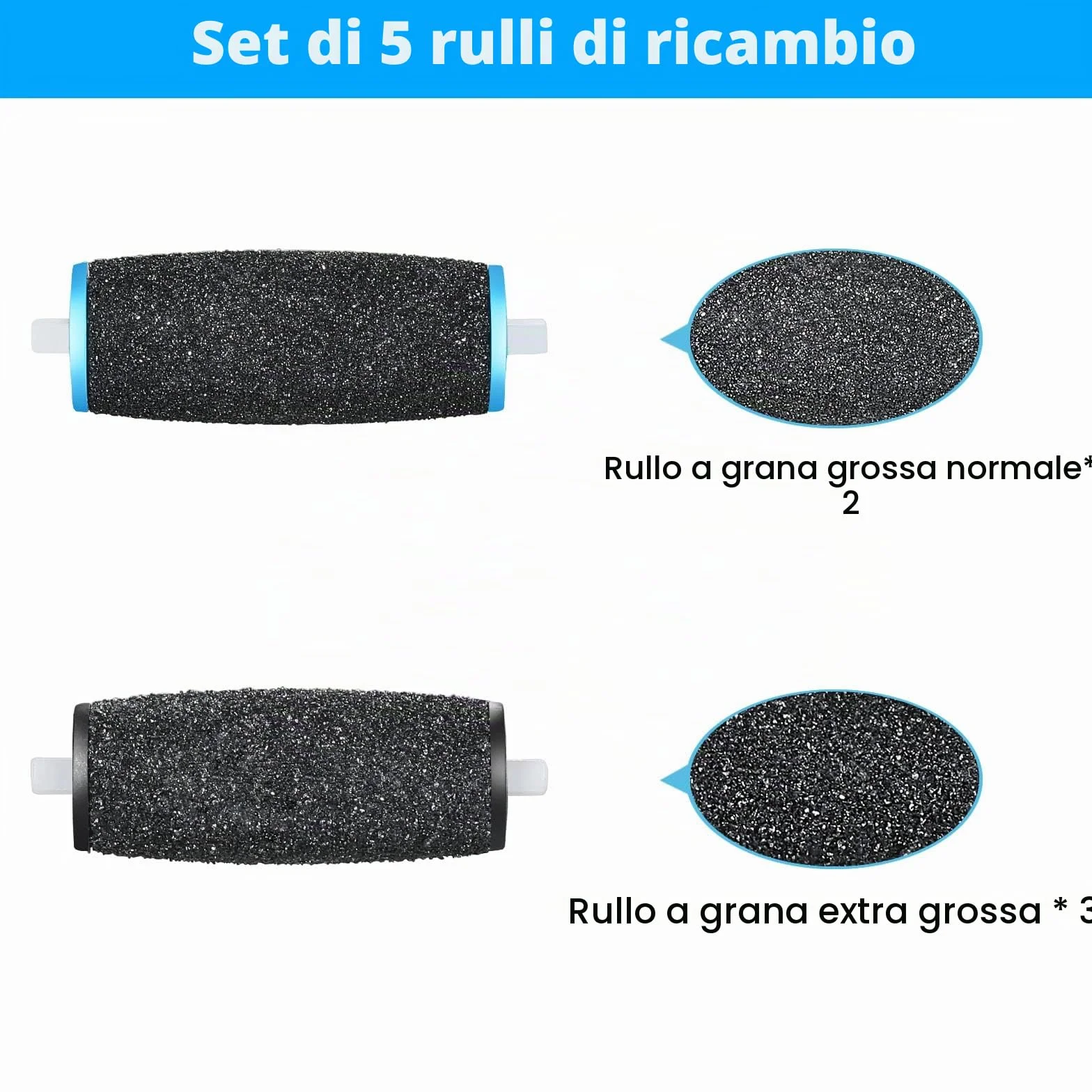 Dr Scholl Velvet Smooth Rullo Pedicure Elettrico 2 Tipi di Rugosità Ricariche Lima Piedi Esfoliante