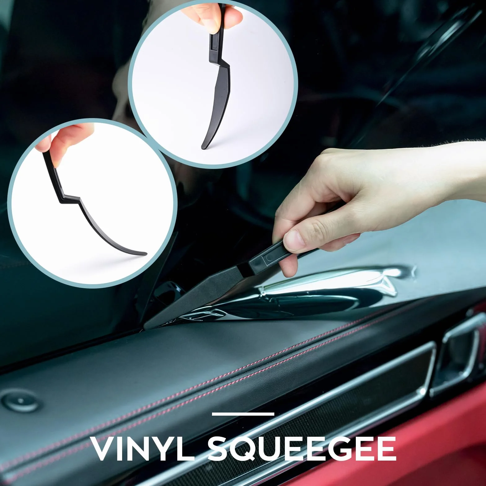 FOSHIO Kit di Attrezzi di Installazione di pellicole per vetri per Auto, Coltello Multiuso, tergipavimento in Feltro, spatole Mini Stick taglierino