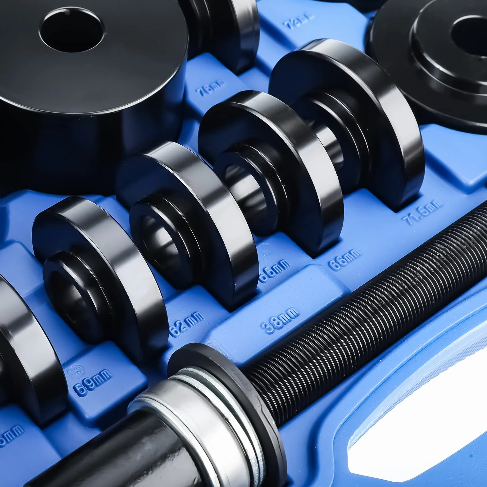 BOOMSTART 19 Pezzi Set di Attrezzi per Cuscinetti Ruota, Estrattori per Mozzi Ruota 55-84mm per VW Audi Opel Fiat BMW Ford