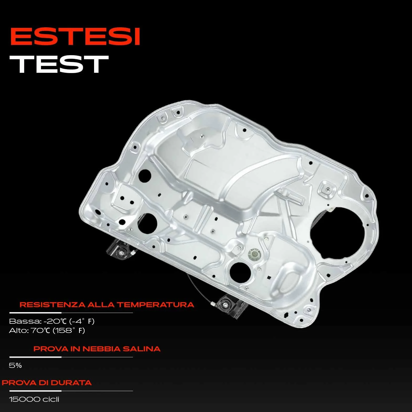 Frankberg Alzacristalli Alzavetro Elettrico Senza Motore Con Metall platte Anteriore destro 4/5 Porte Compatibile con Polo 9A 9N Berlina Polo Limousine 9A2 9A4 9A6 9N2 Replace# 6Q4837462J