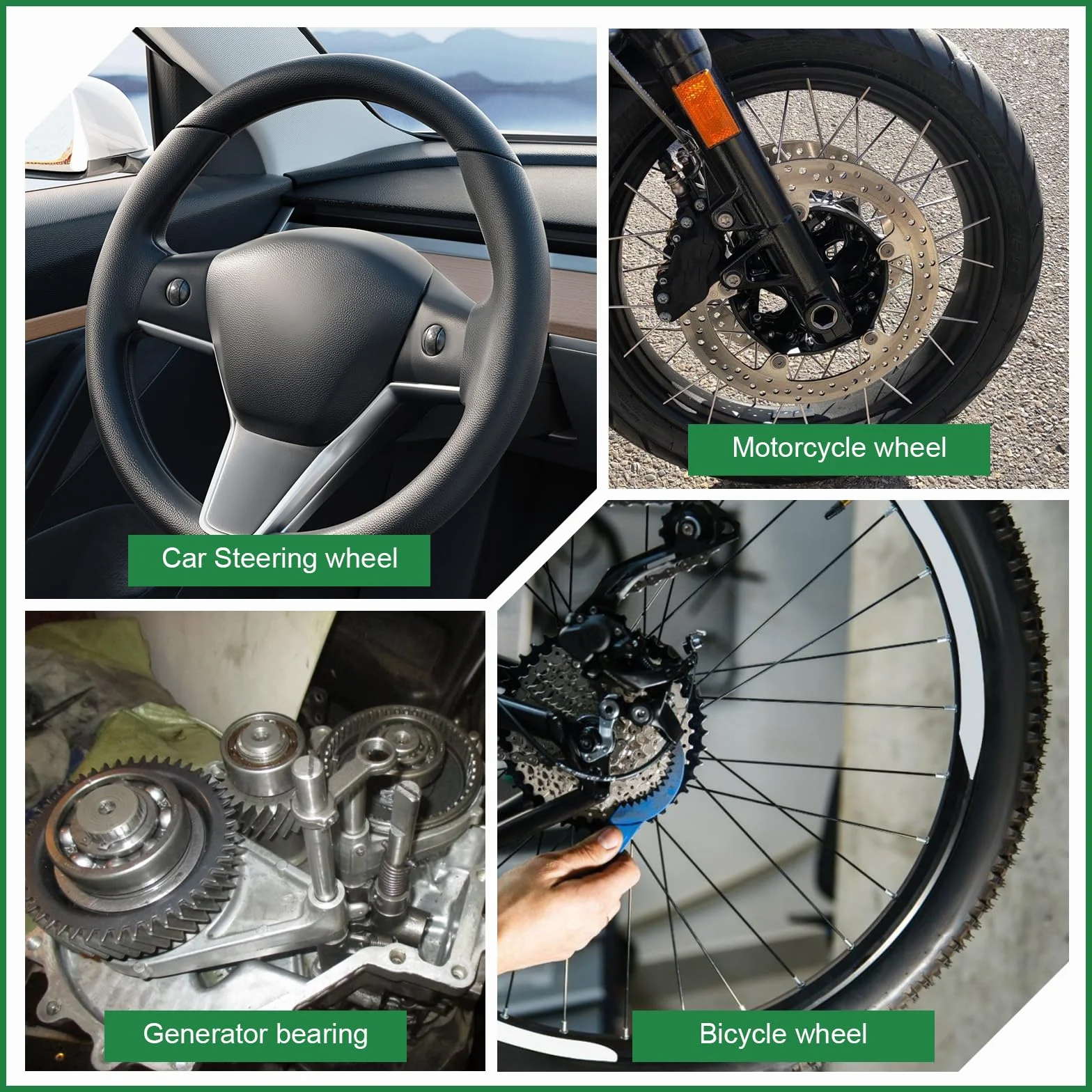 12 estrattori interni per moto, con clip aperte in 5 misure, per cuscinetti di biciclette, cuscinetti ad aghi, cuscinetti a ingranaggi