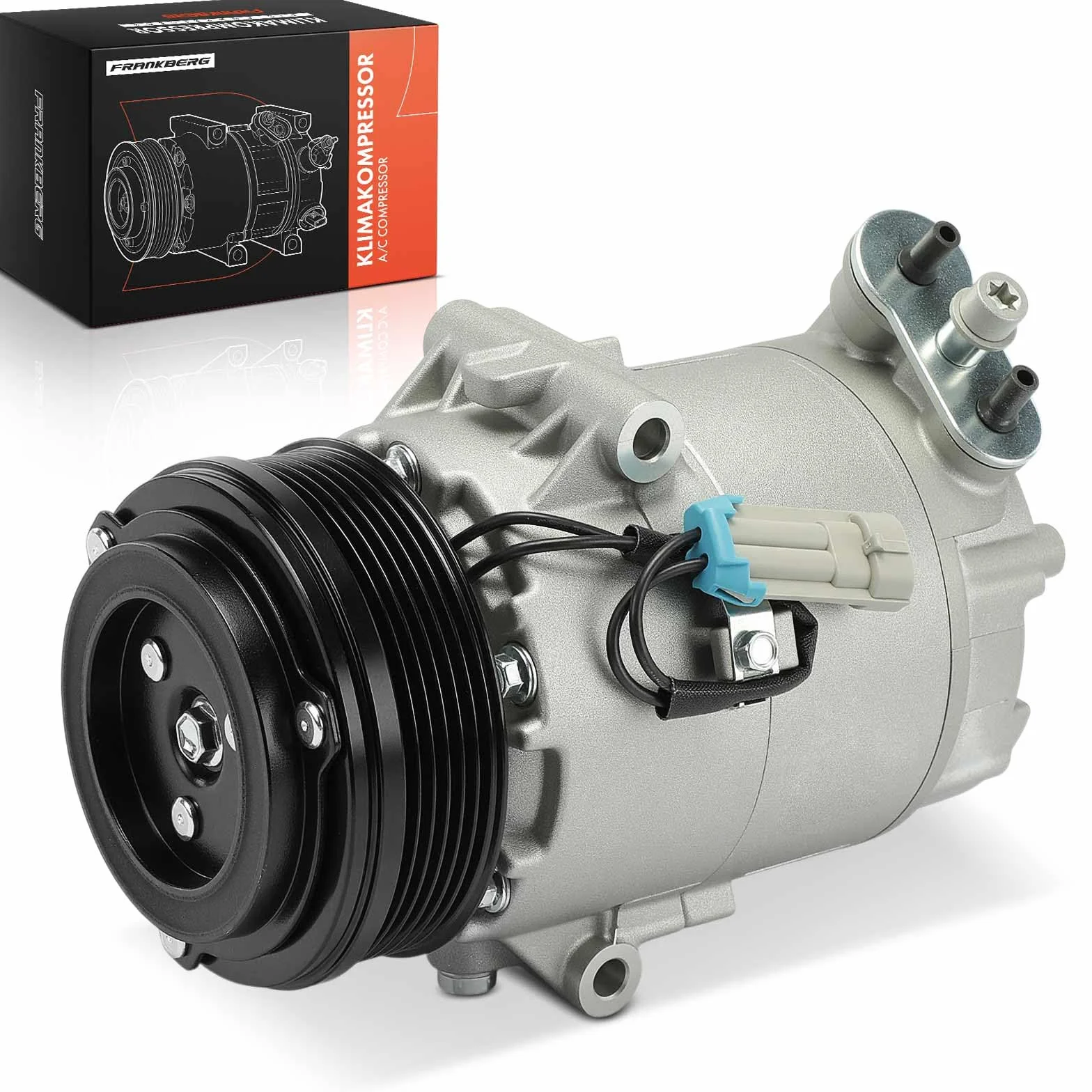 Frankberg Compressore aria condizionata con frizione Compatibile Corsa C X01 Astra G T98 F70 F35 Meriva X03 Zafira A T98 Combo