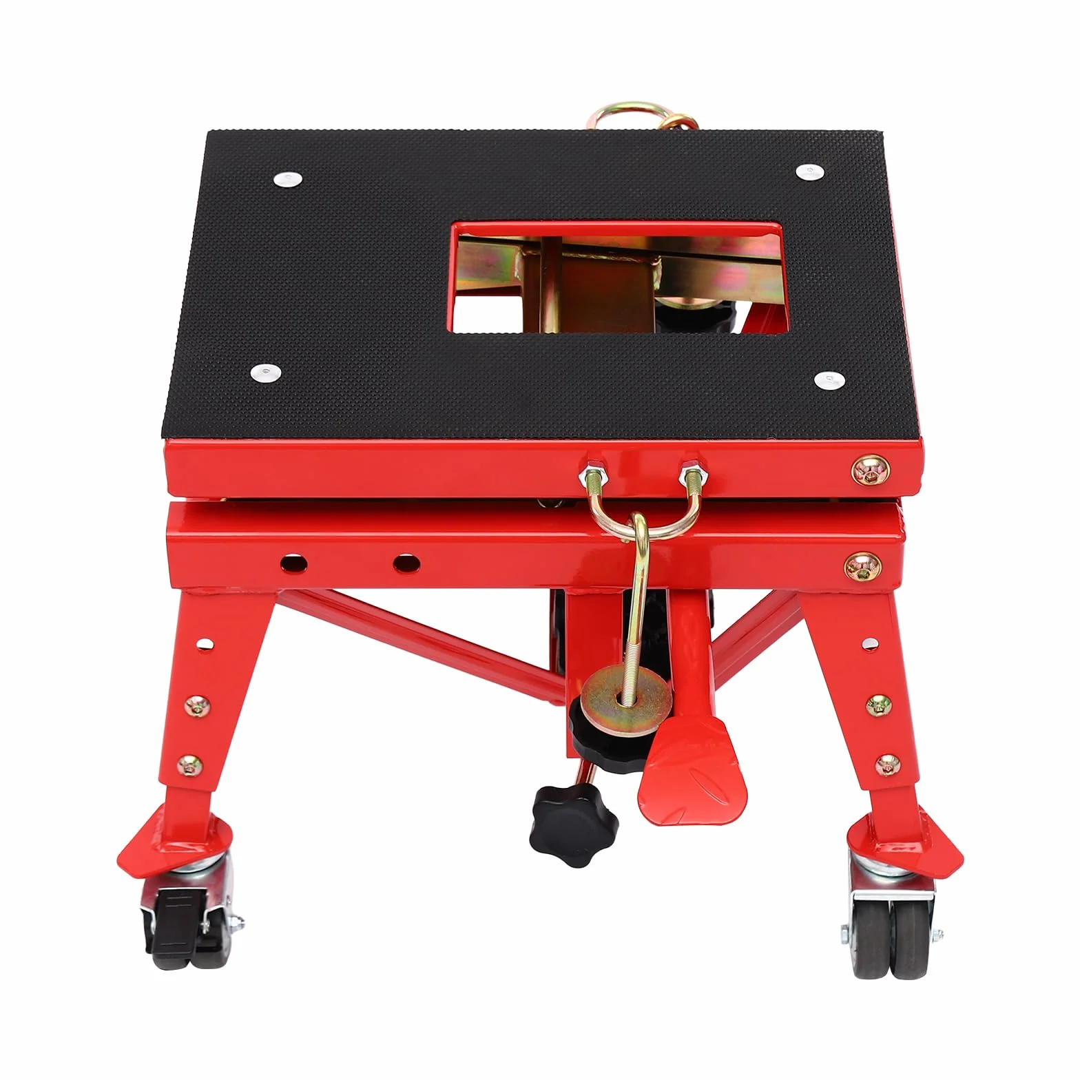 Sollevatore idraulico per moto, sollevatore a forbice, altezza regolabile, 305 – 800 mm, ruote fino a 160 kg, per officine, ATV Quads