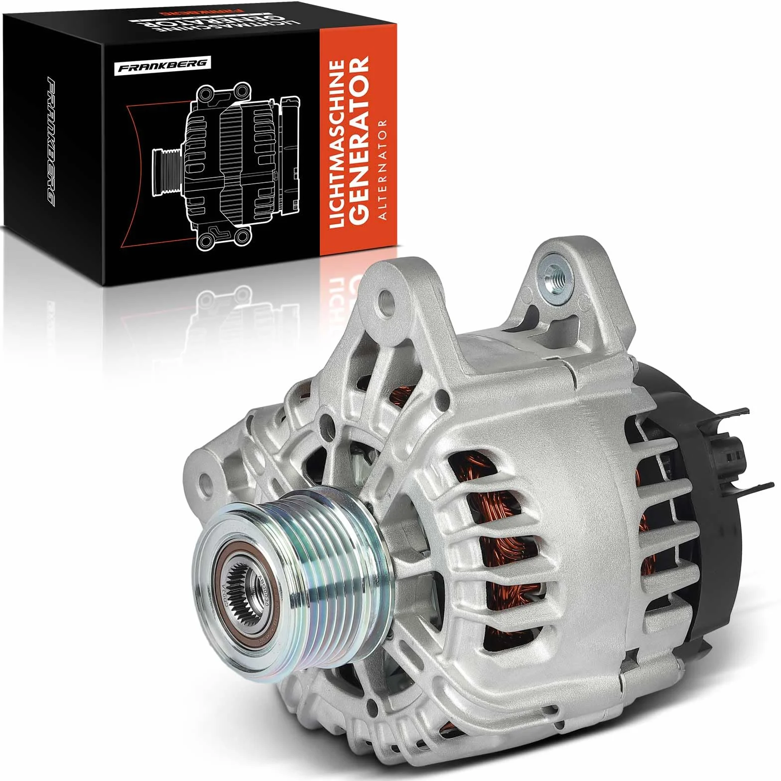 Frankberg Alternatore Generatore Diesel Compatibile con Dokker MPV KE 1.5L Clio IV BH 1.5L M.e.g.a.n.e III Grandtour KZ0/1 1.5L Duster HS 1.5L S.a.n.d.e.r.o II 1.5L Replace# 20610