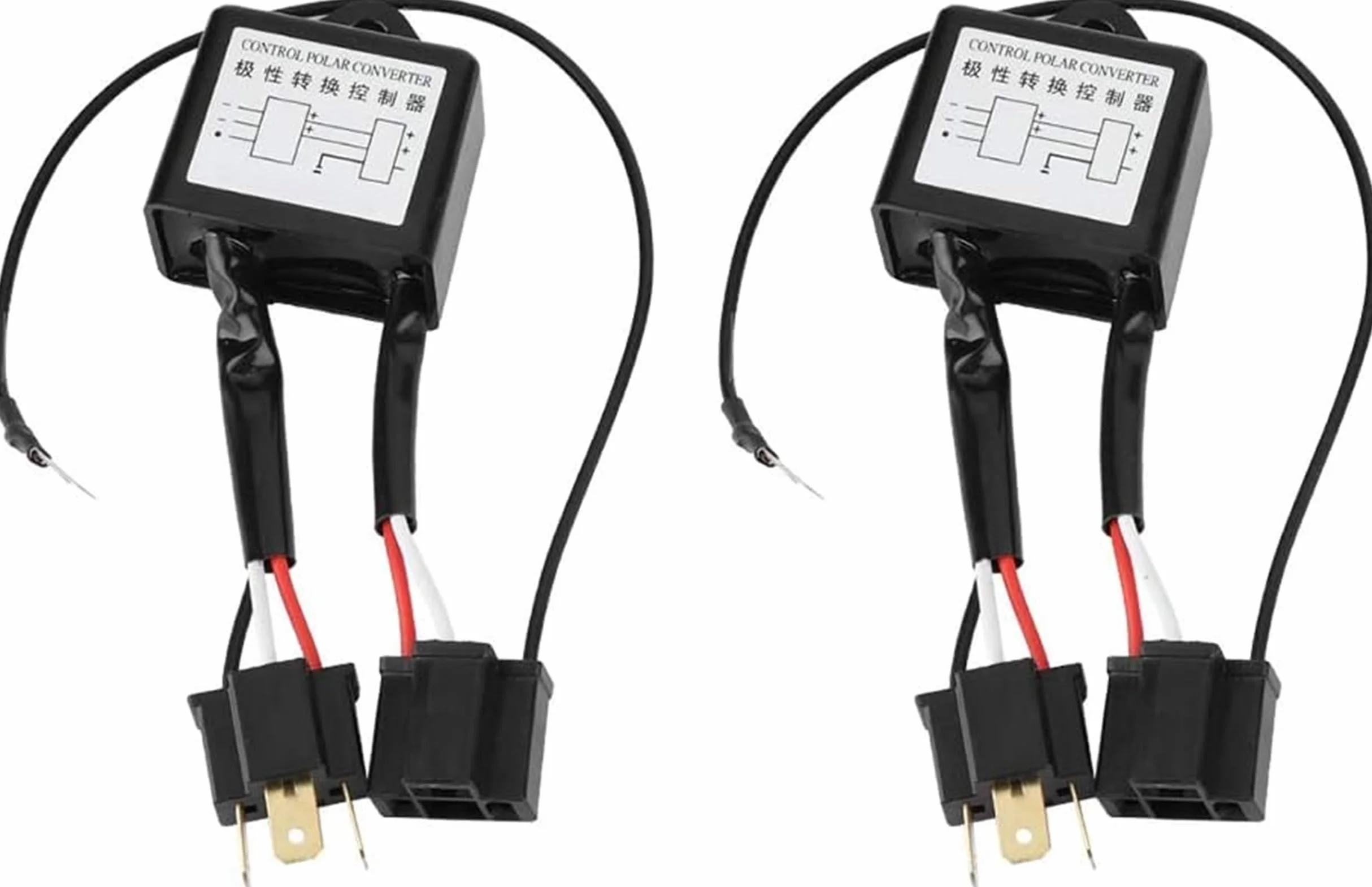 2 pezzi LED Convertitore Polarità Invertita Interruttore per H4