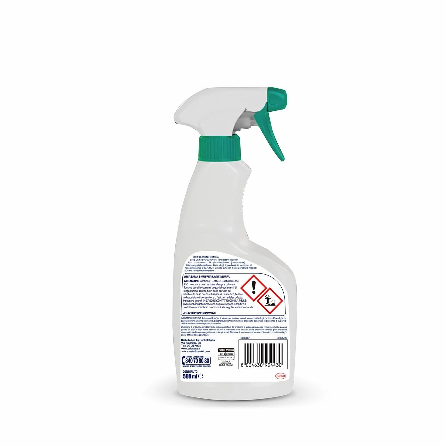 Ariasana Smuffer L'Antimuffa Spray antimuffa inodore igienizzante 500ml