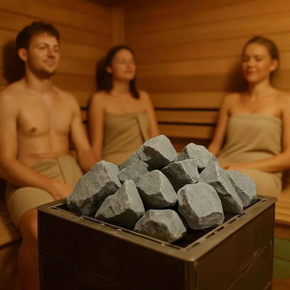 Pietre per Sauna 20 kg 80-120 mm Prelavate per Forno Sauna