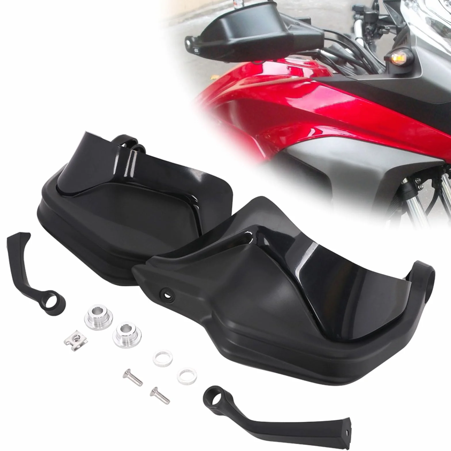 Osłony rąk do Crossrunner 800 VFR800X, plastik ABS, czarne