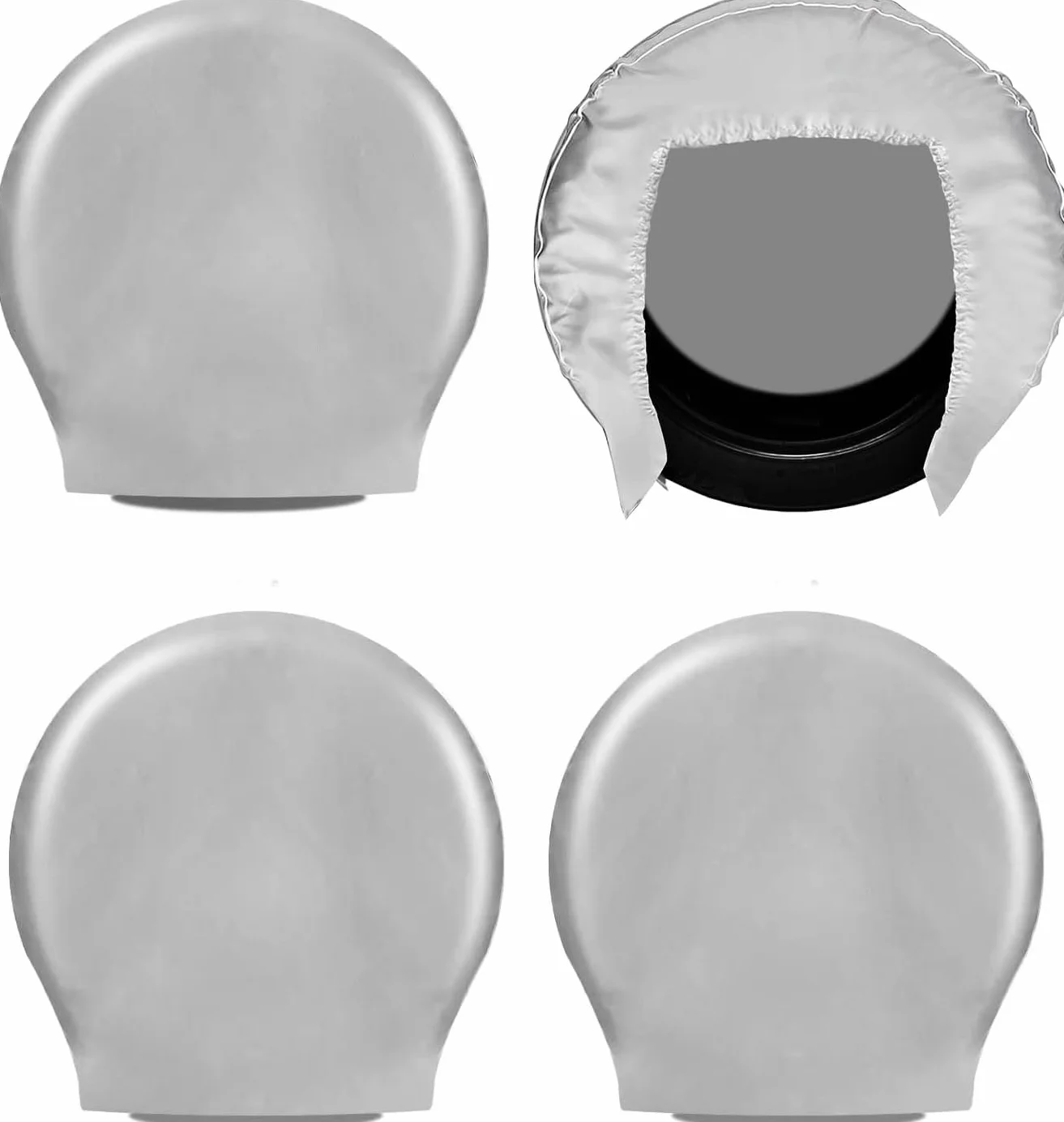 Explore Land Coperture Protettive per Pneumatici 66-73 cm Nero Grigio SUV Camion