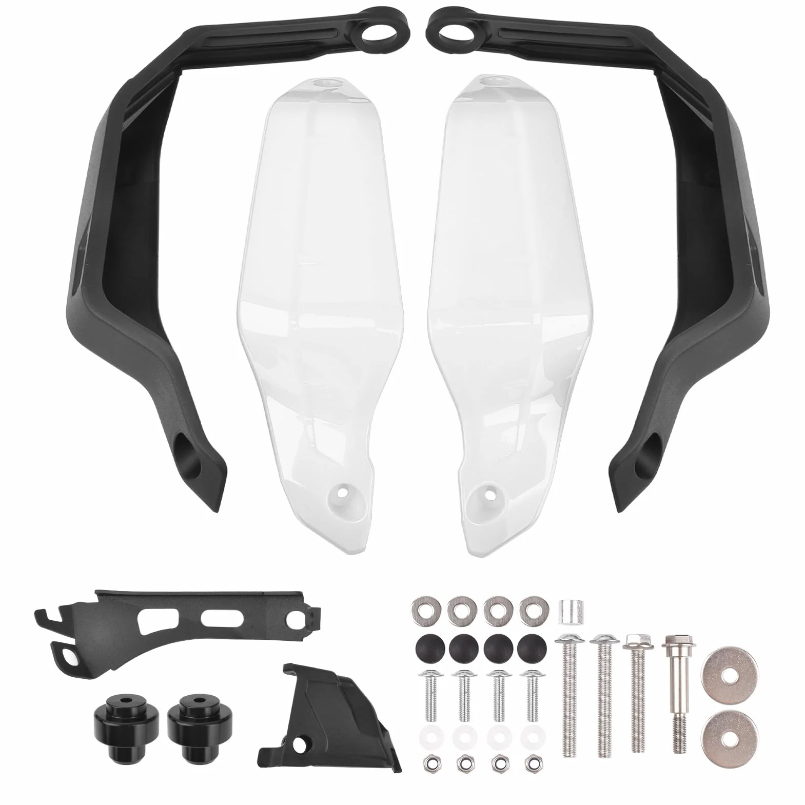 Paramani per moto Transalp XL750 2023-2026 Leva freno Protezione parabrezza Bianco 2 paia