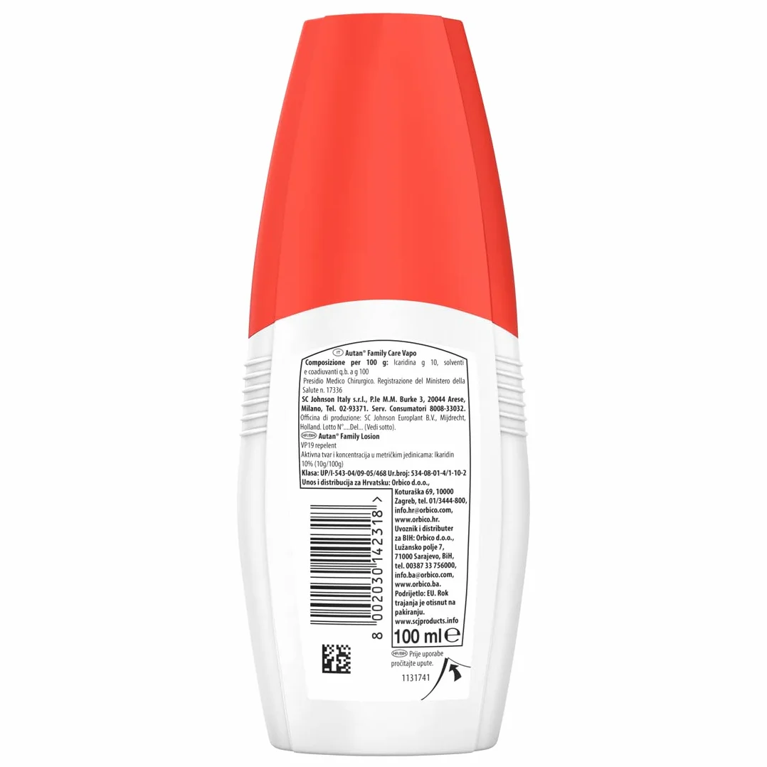 Autan Family Care Vapo Repellente Insetti Antizanzare Spray 100 ml