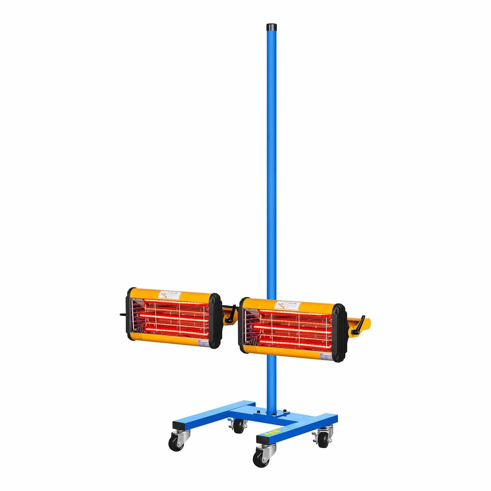 MSW IR-DRYER2000.2 Lampada Infrarossi per Carrozzeria Lampada per Carrozzeria (2200 W, 2 Pannelli, 40–100 °C, Superficie di Asciugamento 800 x 800 mm, Altezza Massima 213,5 cm, Timer 1–60 min)