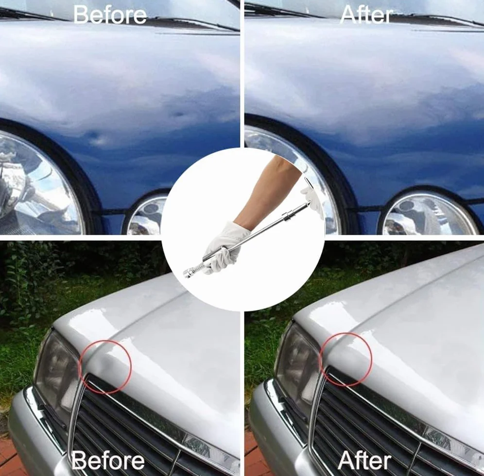 Tirabolli per Carrozzeria Kit Riparazione Ammaccature Levabolle Auto Moto Estrattore Ventosa Rimozione Grandine