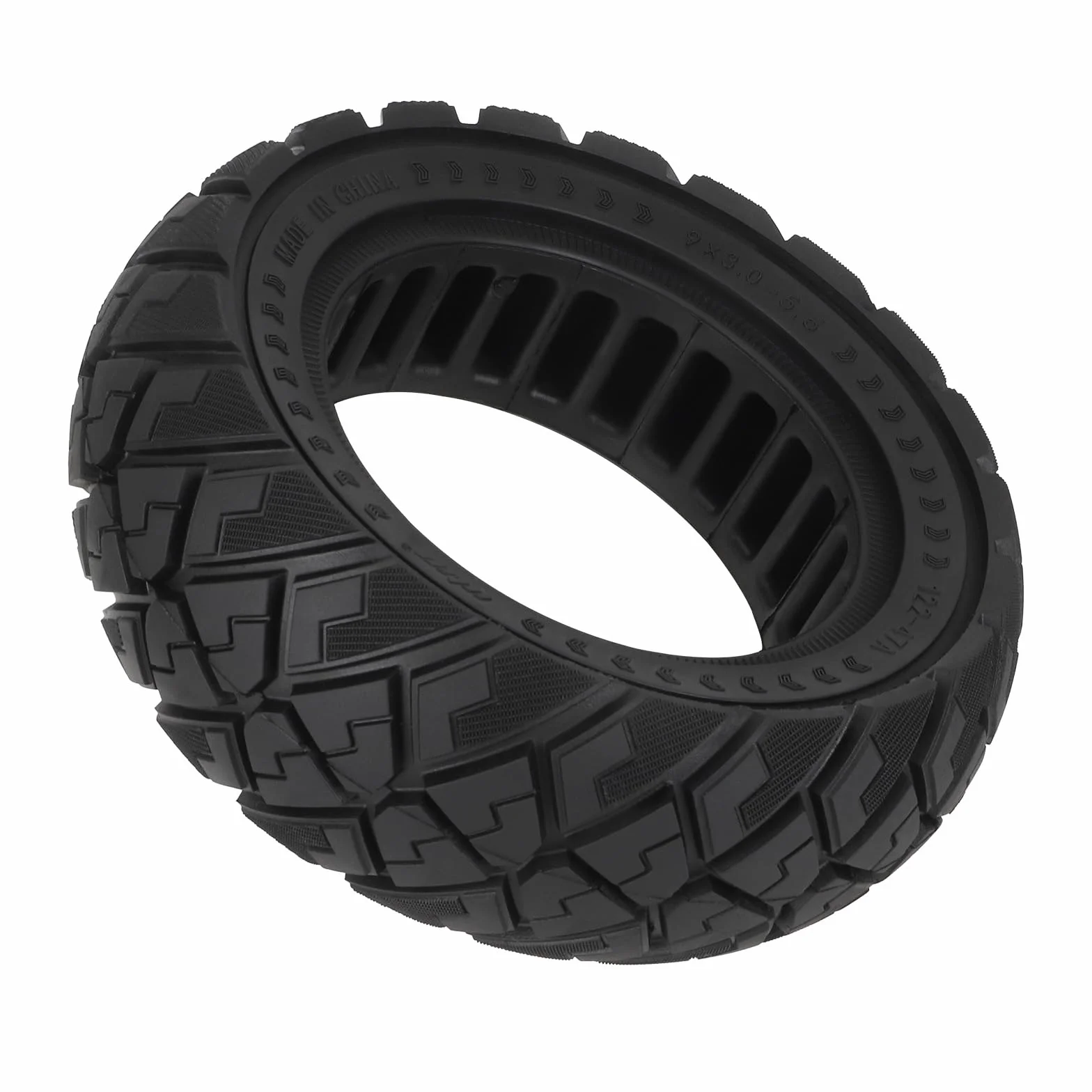 TREFAN 9 x 3,0 – 5,5 pneumatici pieni per Kukirin G2 pro scooter elettrico, 9 x 3,0 – 5,5 fuoristrada, pneumatici di ricambio anteriore/posteriore, 9 pollici, antiscivolo, pneumatici per scooter