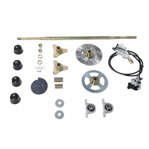 Akozon Kit di Ricambio per Pinza Disco Freno Catena Go Kart 29 Pollici per ASSE Posteriore Live per Quad ATV