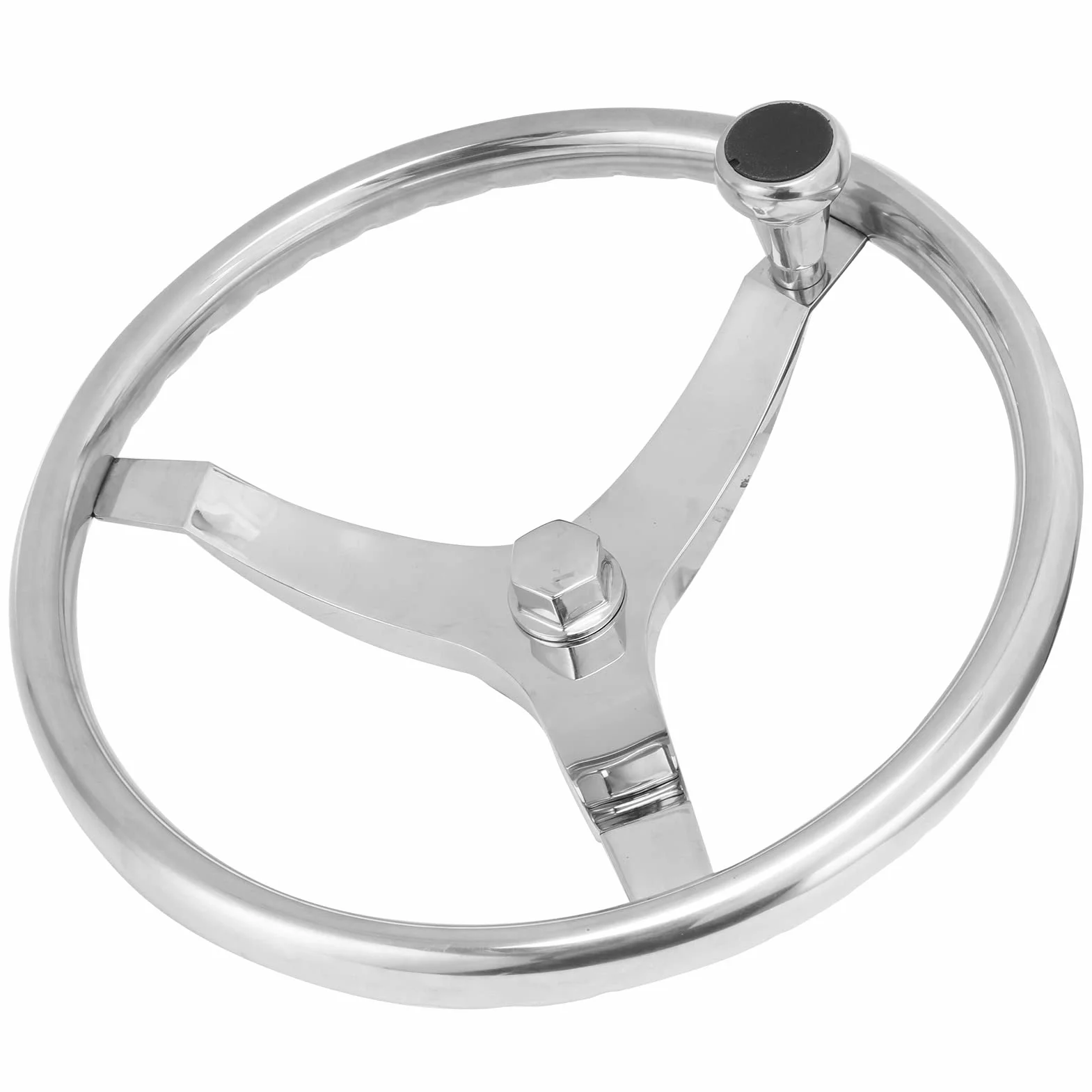 Volante per Barca in Acciaio Inossidabile a 3 Razze Hardware Marino Resistente Alle Intemperie