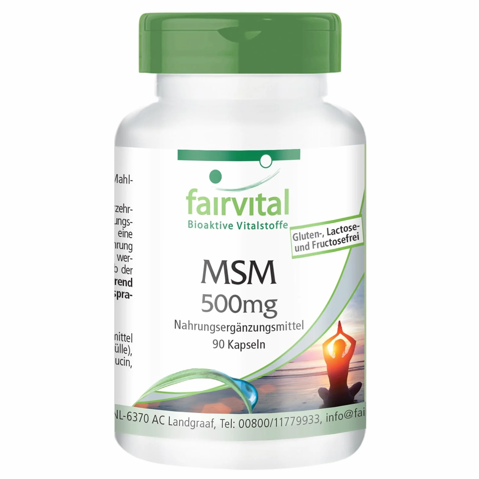 Fairvital MSM 500 mg 90 kapsułek metylosulfonylometan wegańskie