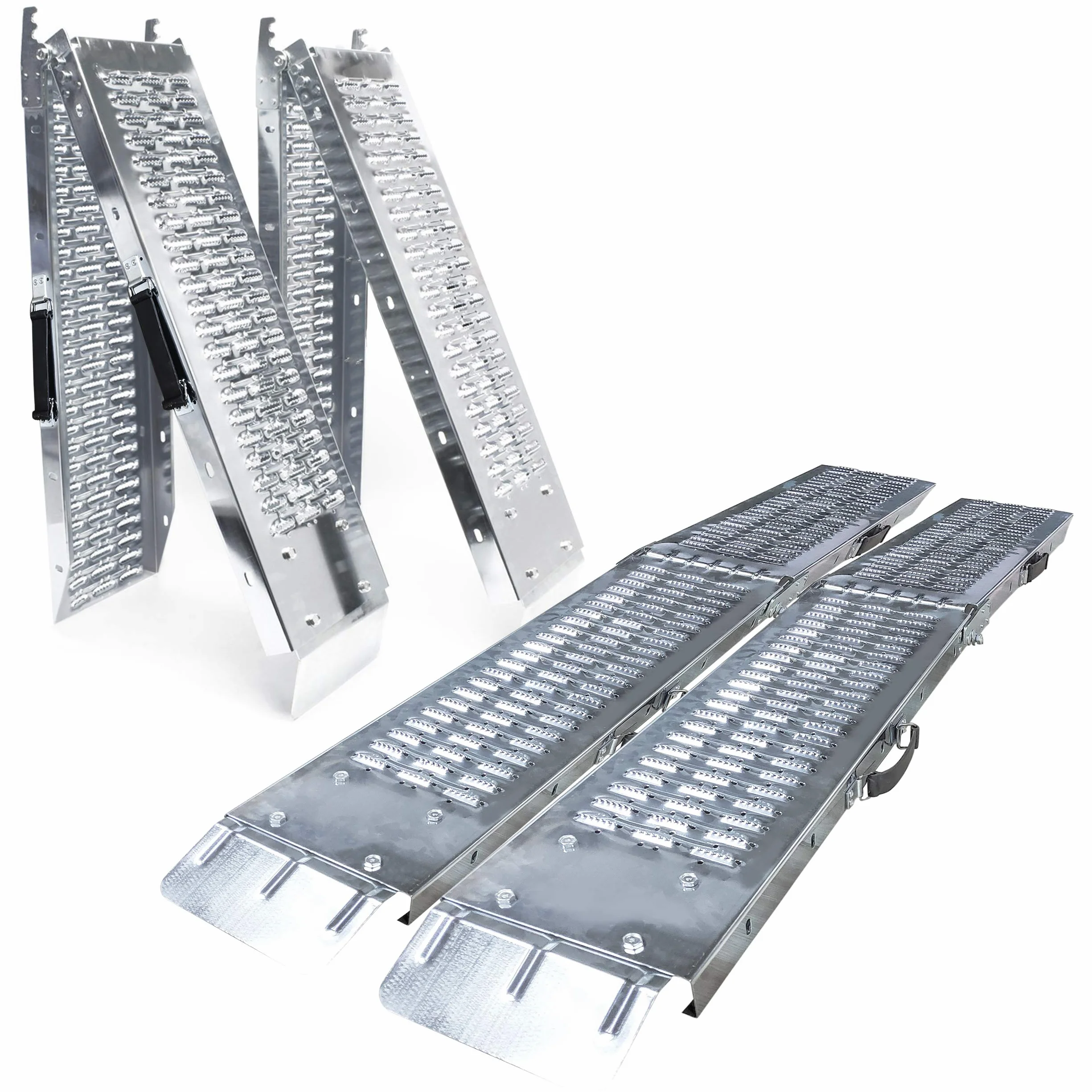 VOUNOT® Rampa Pieghevole 400 kg Max 180x23x4,5 cm per Moto, Carico