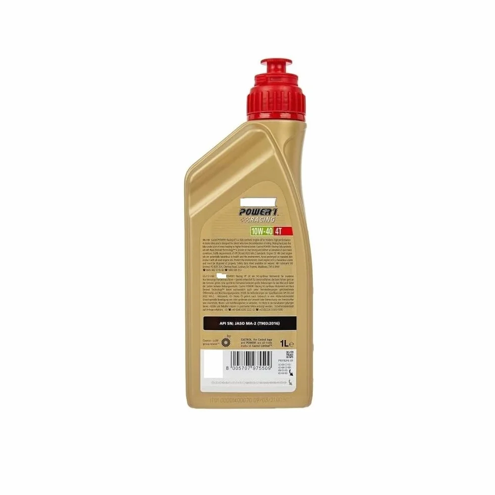 MOTO SPORT MONDO Kit di manutenzione per motocicletta - 4 litri di Olio C (ASTROL) 4T 10W-40 POWER 1 RACING SINTETICO + Filtro olio aftermarket
