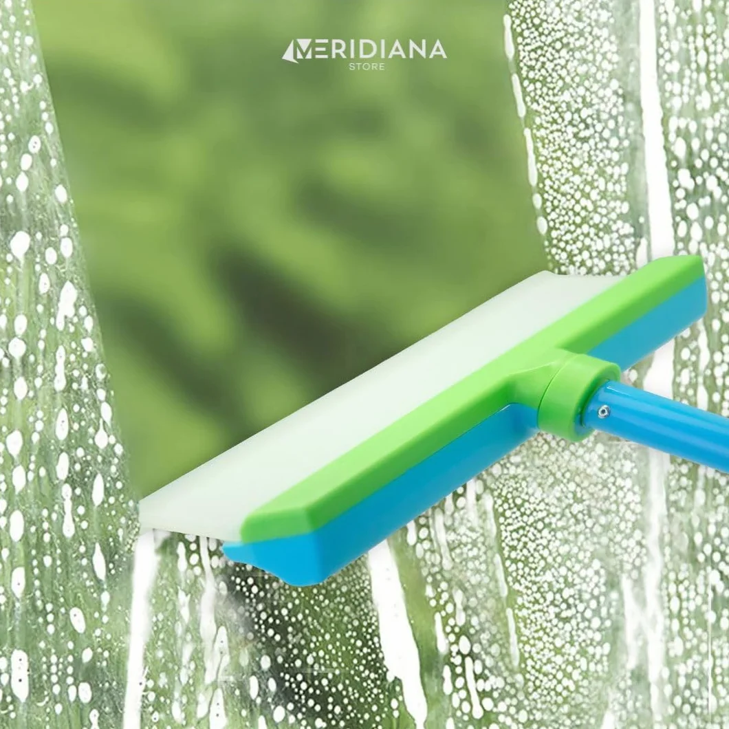 Meridiana Lavavetro in Silicone SMART con Vaschetta Raccogli Acqua - Pulizia Vetri senza striature