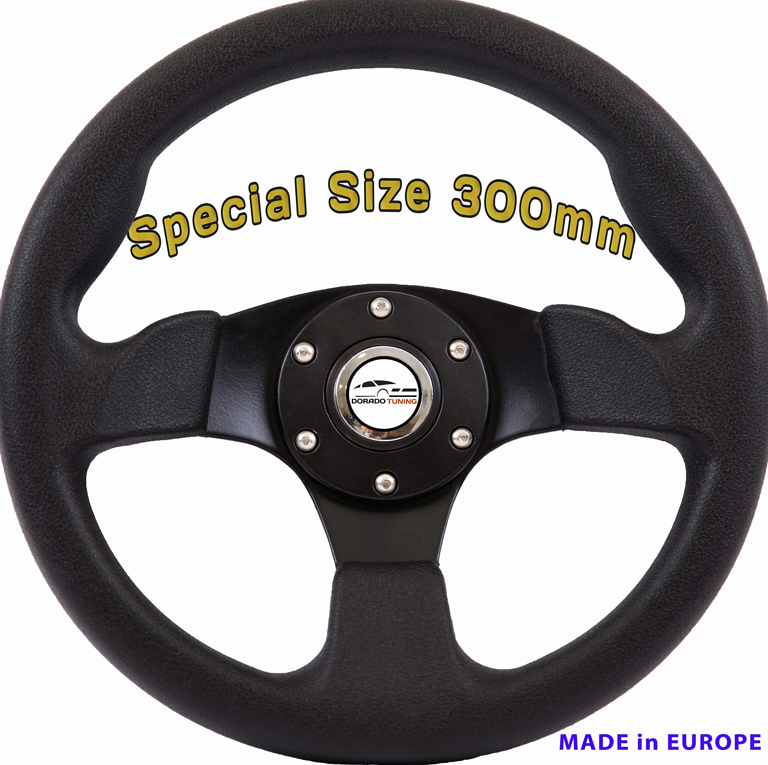 DoradoTuning Volante Sportivo Ø 300mm Rally Deriva Gara Nero