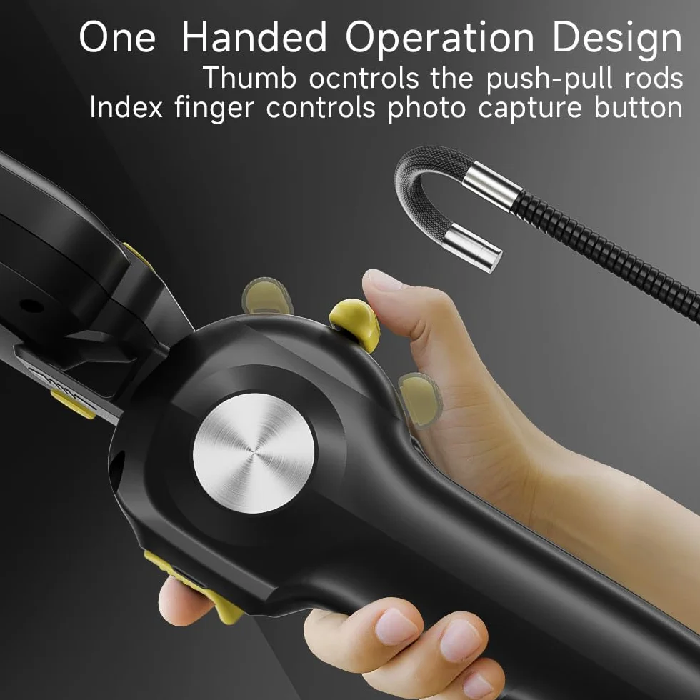 Endoscopio Industriale Bi-Direzionale Schermo IPS 5'' Sonda 6.2mm