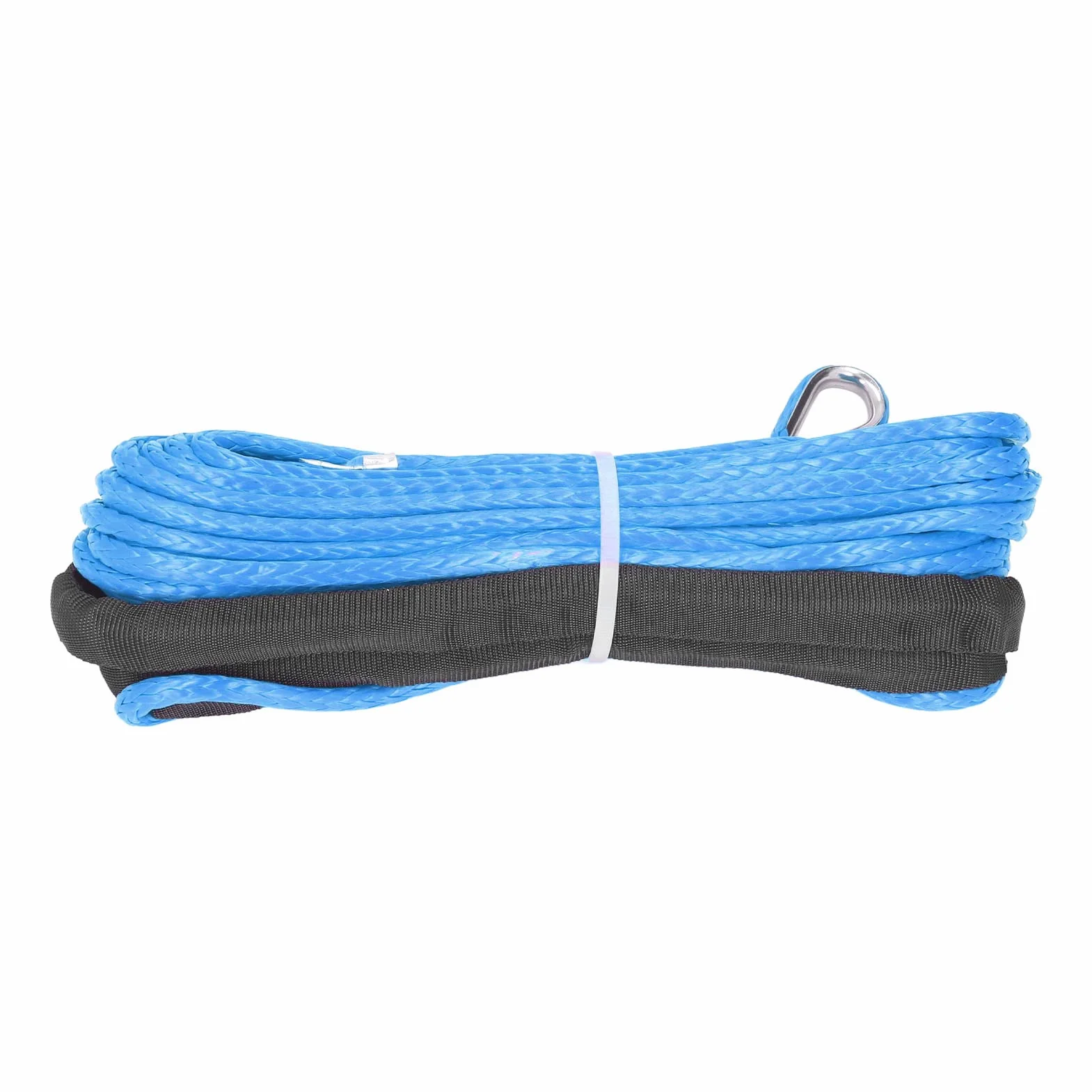 Corda d'Argano Sintetico 4.8mm x 15m 5500 Libbre di Rottura per Trailer ATV UTV (BLU)