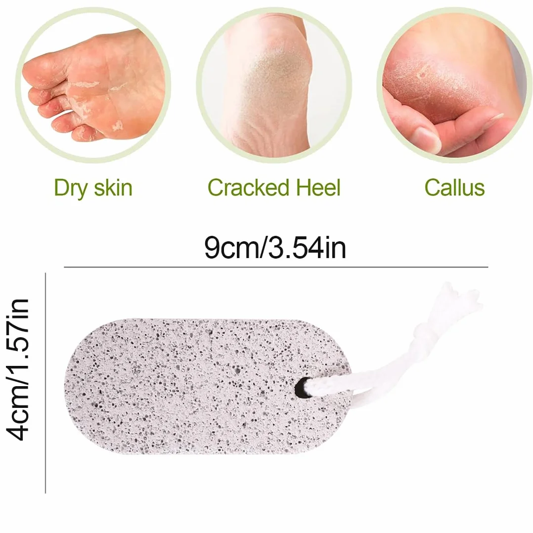 Pietra Pomice Naturale per Piedi, 2 Pezzi Lava Pedicure Tools, Esfoliazione Rimuovere Pelle Morta