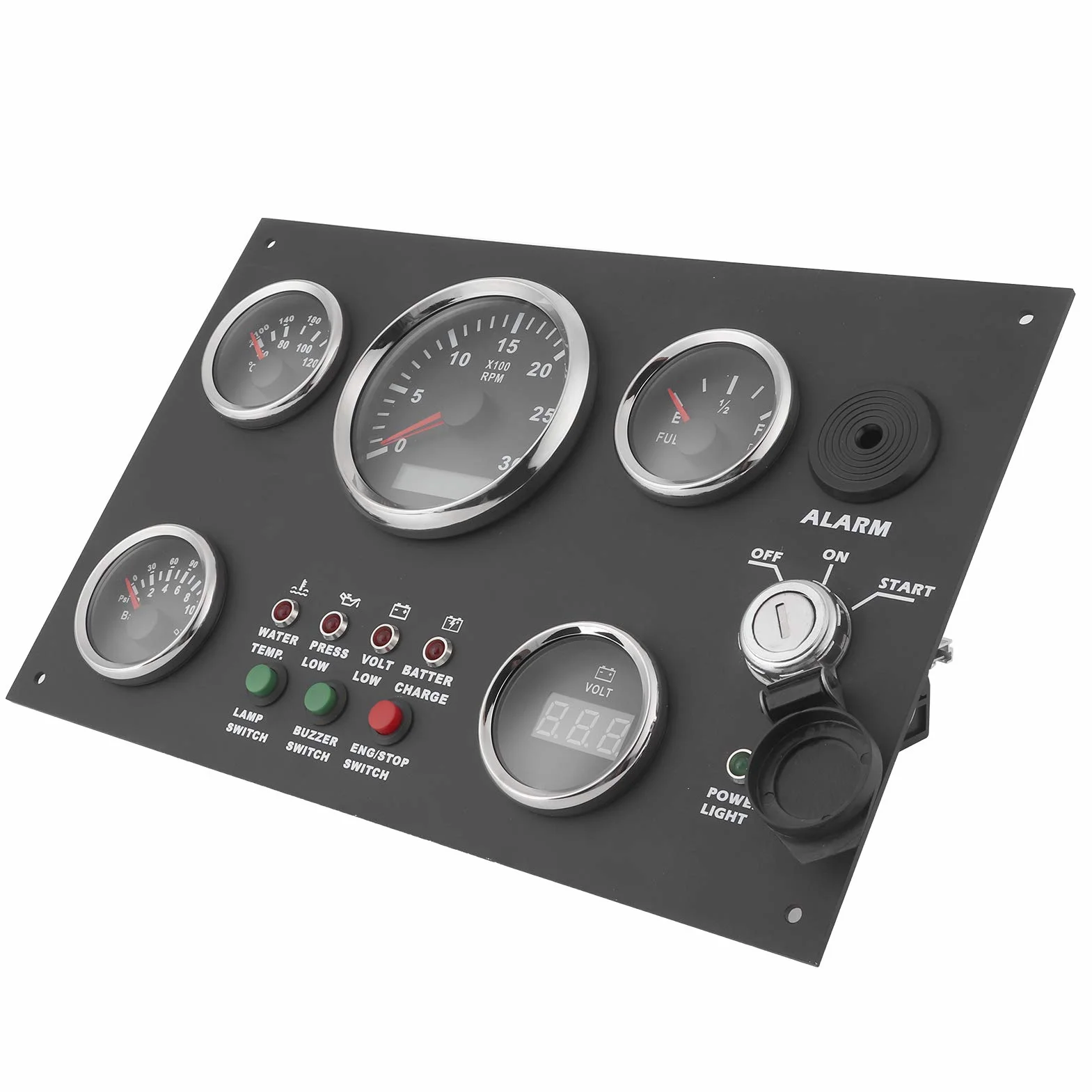 Quadro Strumenti, Quadro Strumenti Digitale Set 12V/24V per Barche da Pesca Rvs Yachts Veicoli modificati per Camion Auto Marine