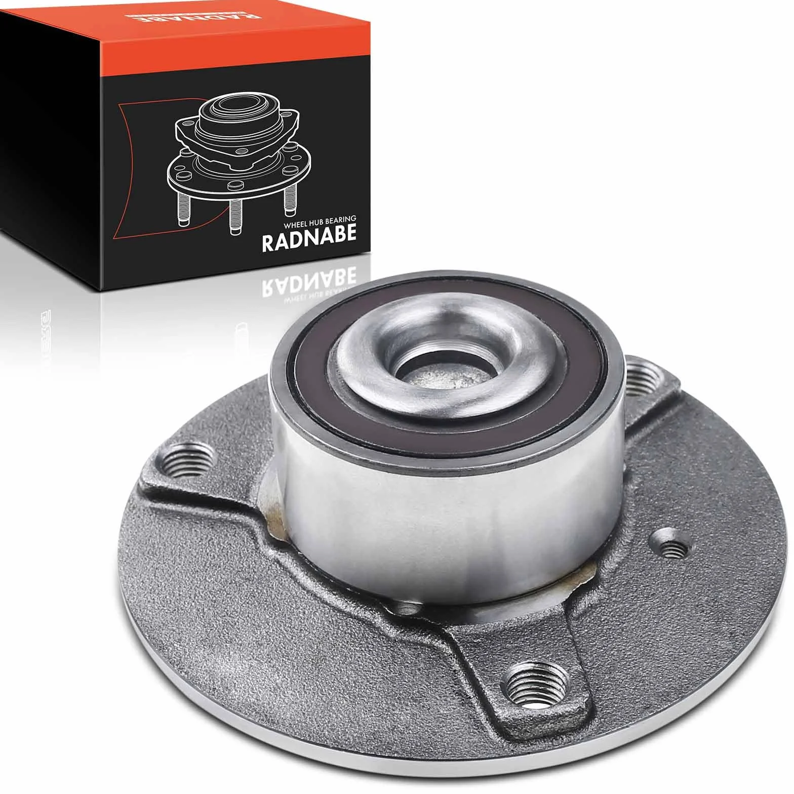 Frankberg Cuscinetto ruota Set di cuscinetti ruota Asse Anteriore Ruota flangiata diametro 134 Con Anello magnetico ABS Compatibile con Fortwo Coupé 451 Fortwo Cabrio 451 4513300059, 4513300159