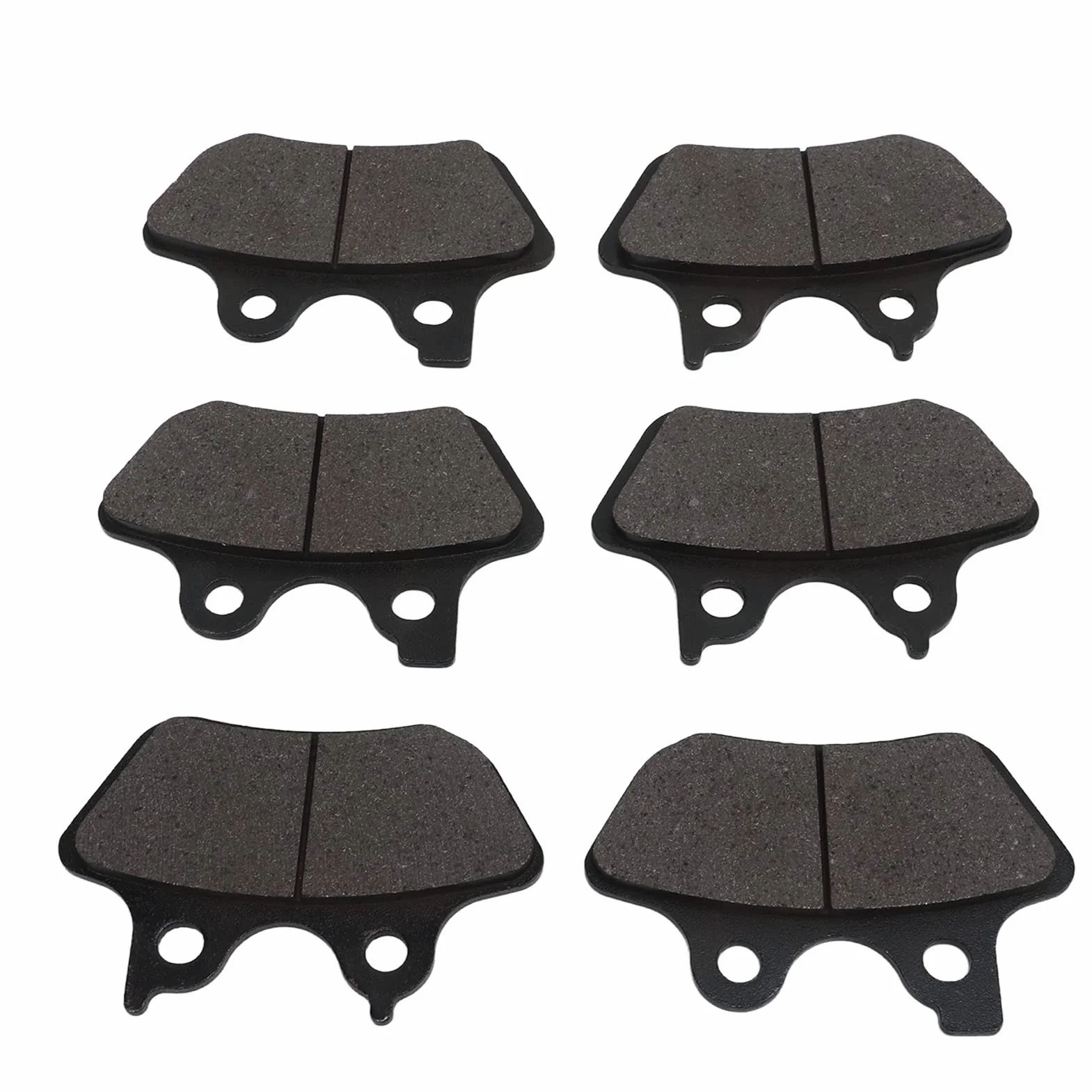 Aramox FA400 Set di 6 Pastiglie Freno Anteriori Posteriori in Metallo