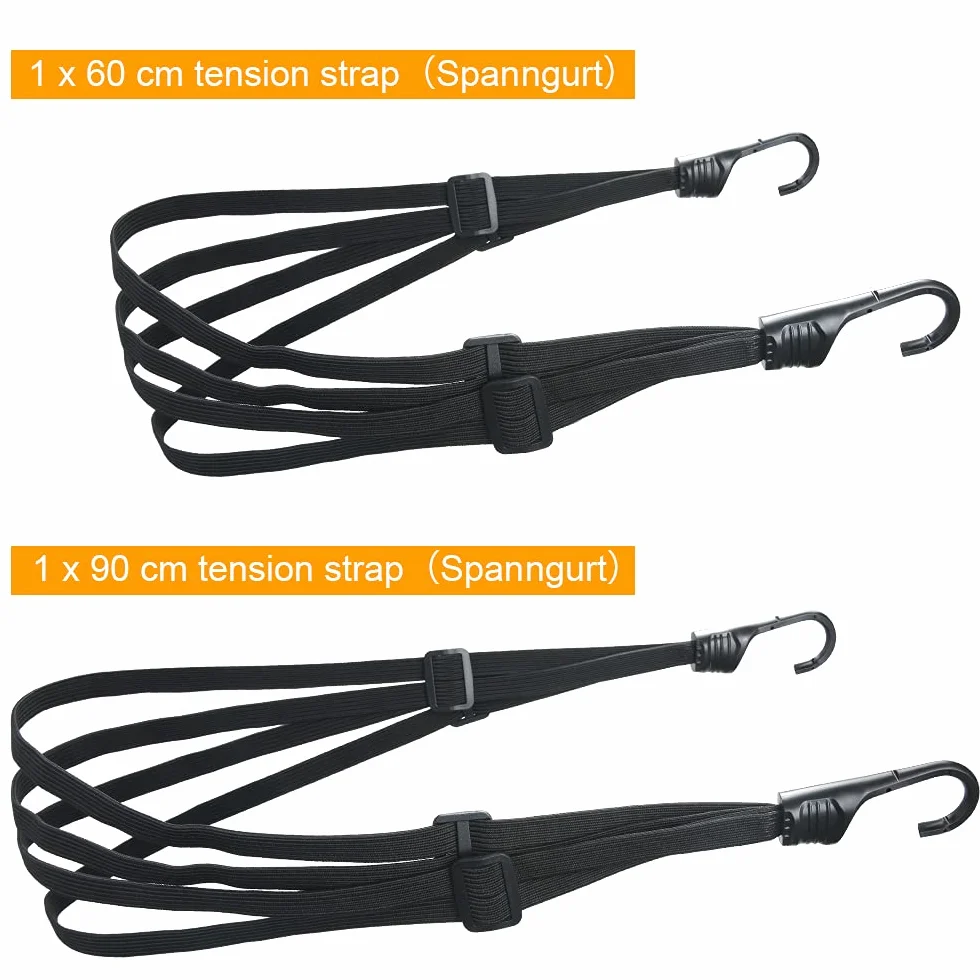 Cinghia Elastica Moto Portapacchi con Gancio 60-170 cm Regolabile in Nylon per Moto Bici Scooter