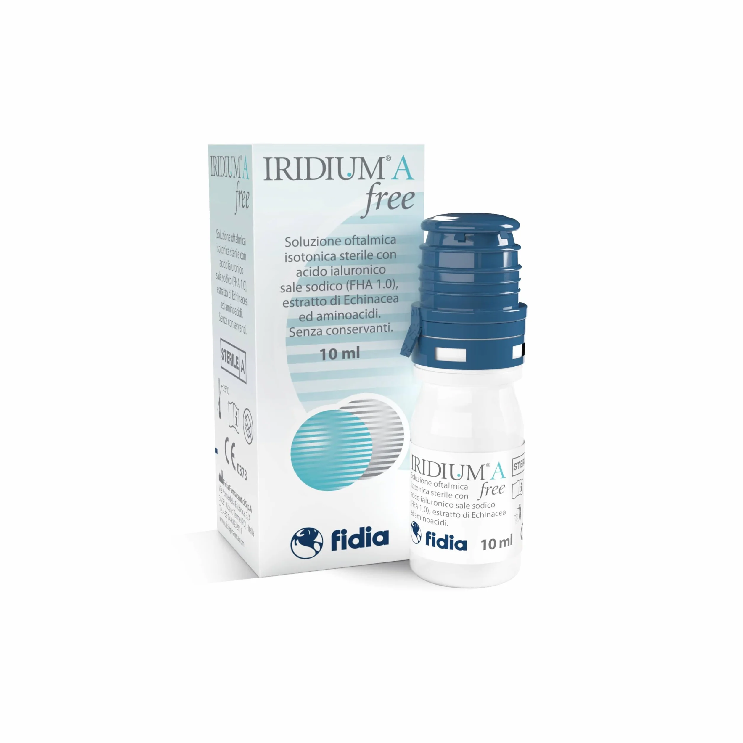 Fidia Farmaceutici IRIDIUM A FREE Collirio 10 ml Soluzione Oftalmica Isotonica