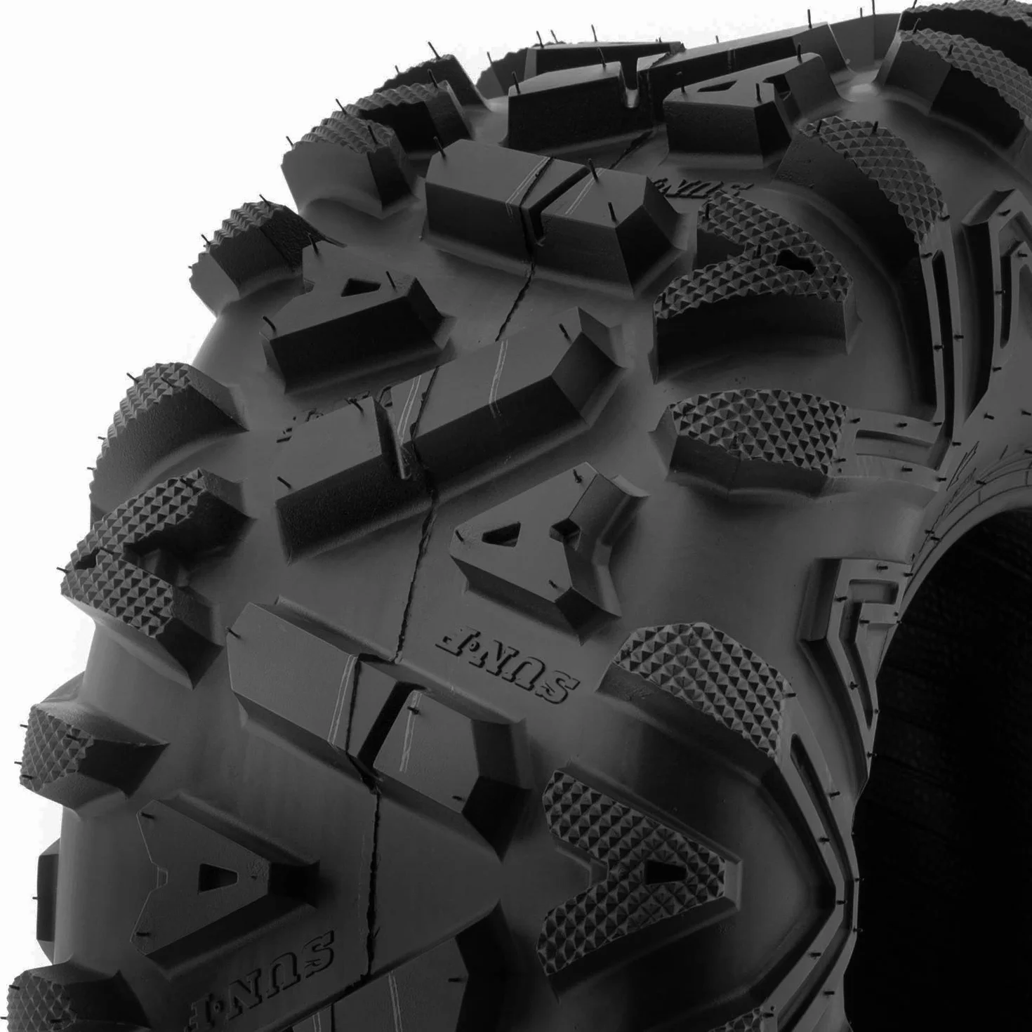 SunF A033 25x8-12 25x8x12 Quad ATV UTV Pneumatici, 6 PR, Tubeless Quad Pneumatici POWER I E4 Mark, set di 2