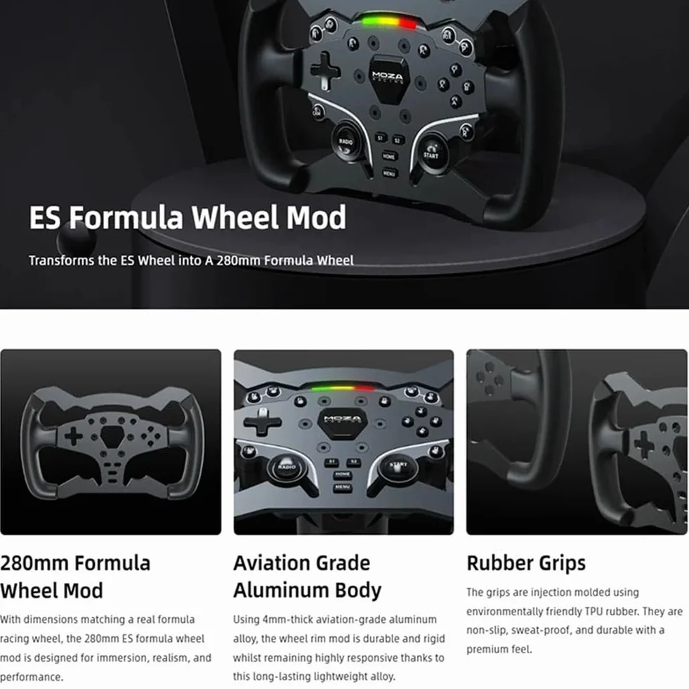 Racing ES – Formula Radmod 280 mm aviazione – Formula ES – piastra di ricambio 280 mm – corpo in alluminio