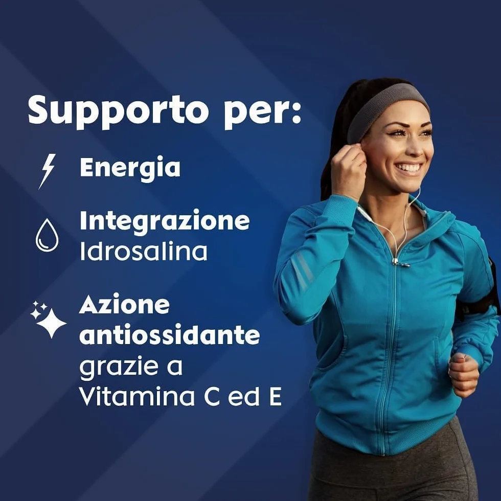 Polase Sport Magnesio e Potassio Integratore Alimentare Energetico Salino Gusto Arancia 10 Bustine
