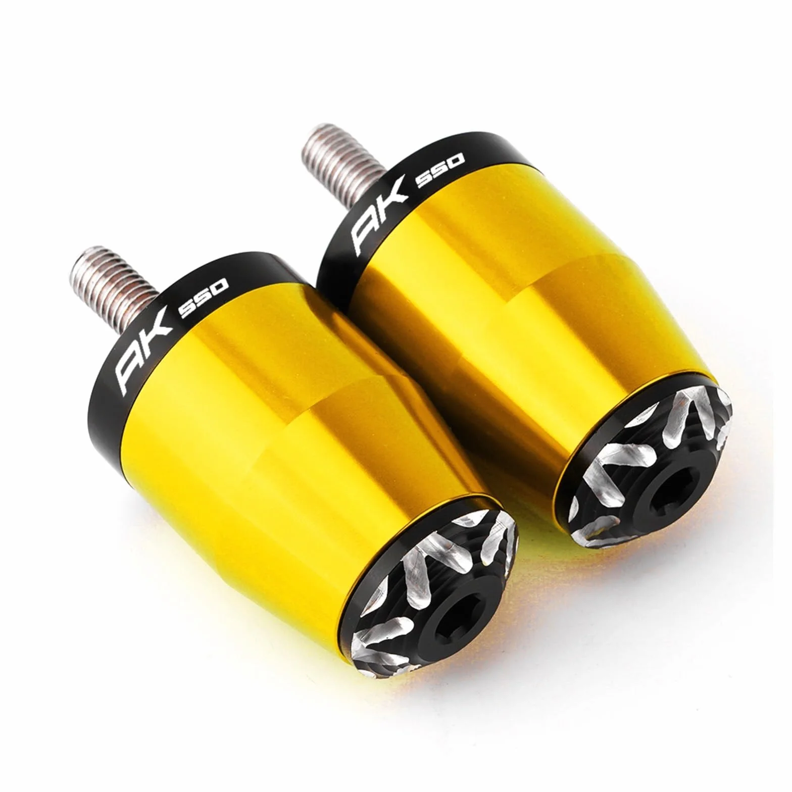 Per KYMCO AK 550 AK550 2017 2019 2020 2018 Moto Manopole Manubrio Bar Ends tappi oro Anti Vibrazione Estremità Del Manubrio