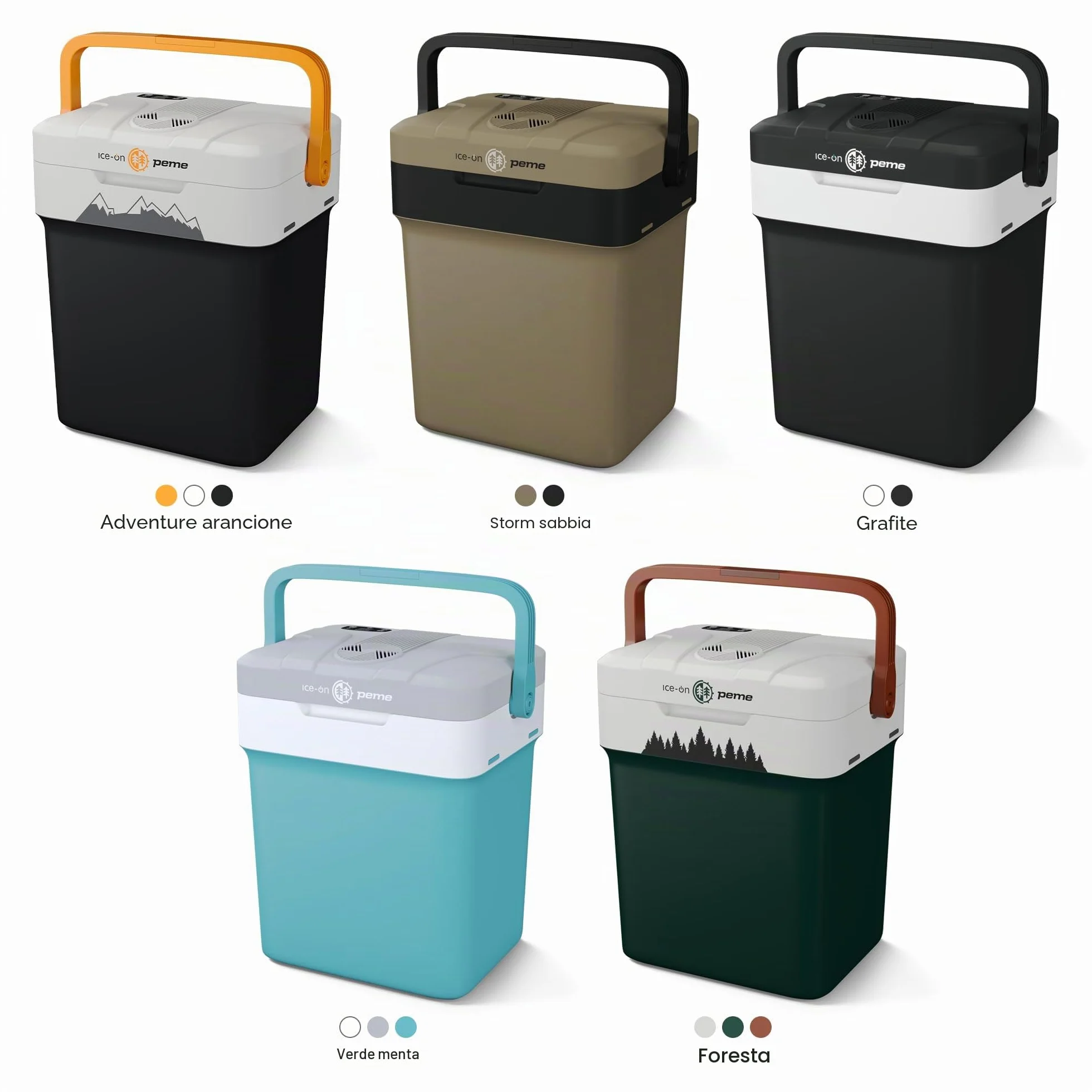 Peme Frigorifero Portatile 25,7L 12V 220-240V Elettrico Silenzioso Freezer Campeggio Auto