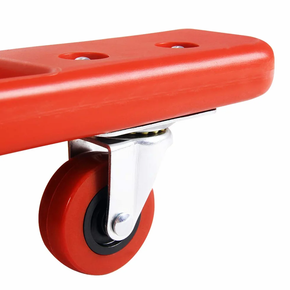 Deuba Carrello sotto Auto Poggiatesta 6 Ruote 360° Forma Ergonomica Lettino sotto Macchina Officina