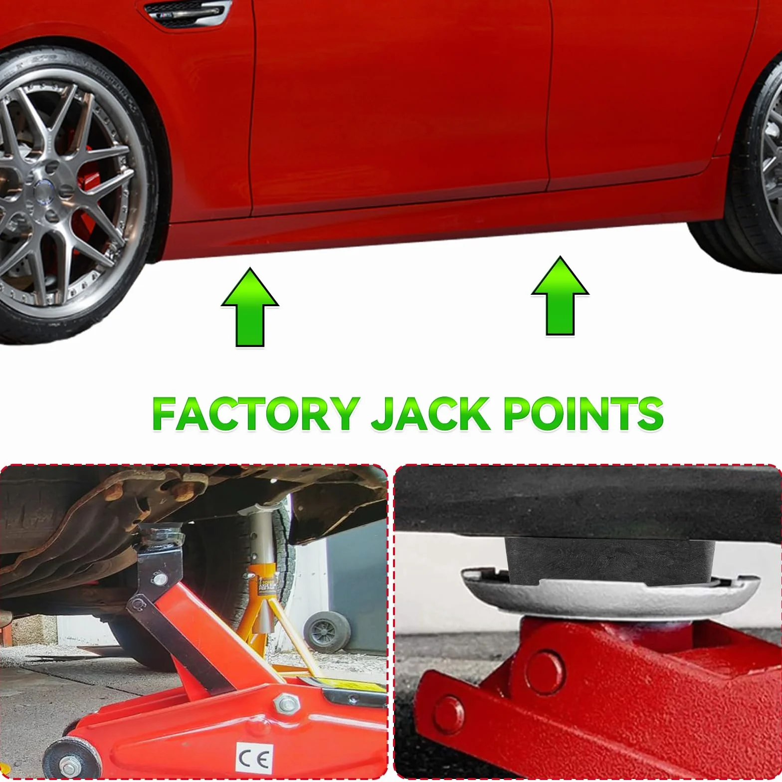 Punti di Sollevamento Tappetini per Auto Jack Supporto Blocco Copertura per BMW E63 E64 E65 E66 E67 Mini R50 R53 R56 R57 R58 R55
