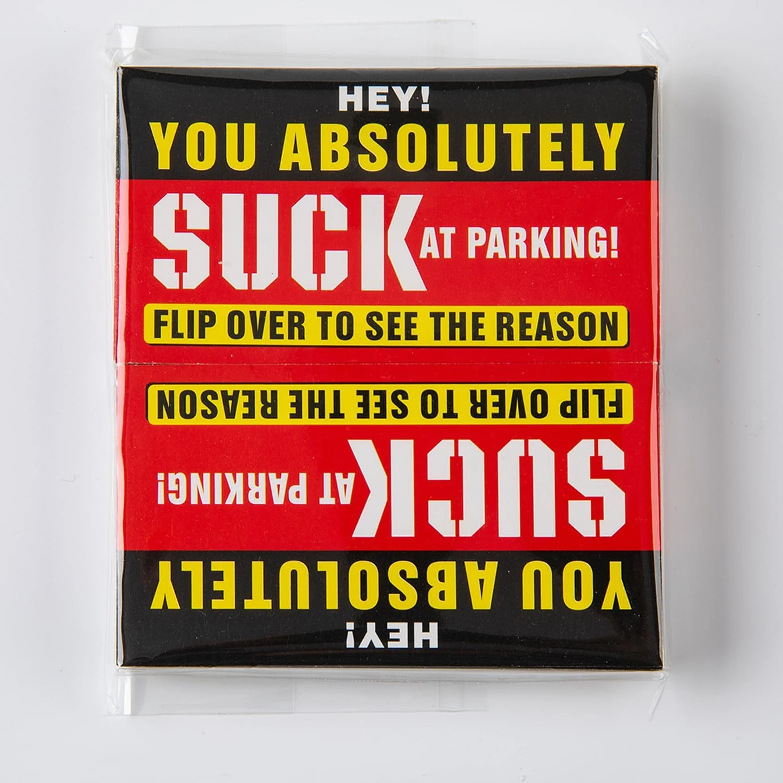 Bad Parking Cards 100 pezzi "You Absolutely Suck At Parking" biglietti divertenti violazioni parcheggio 8,9 x 5,1 cm