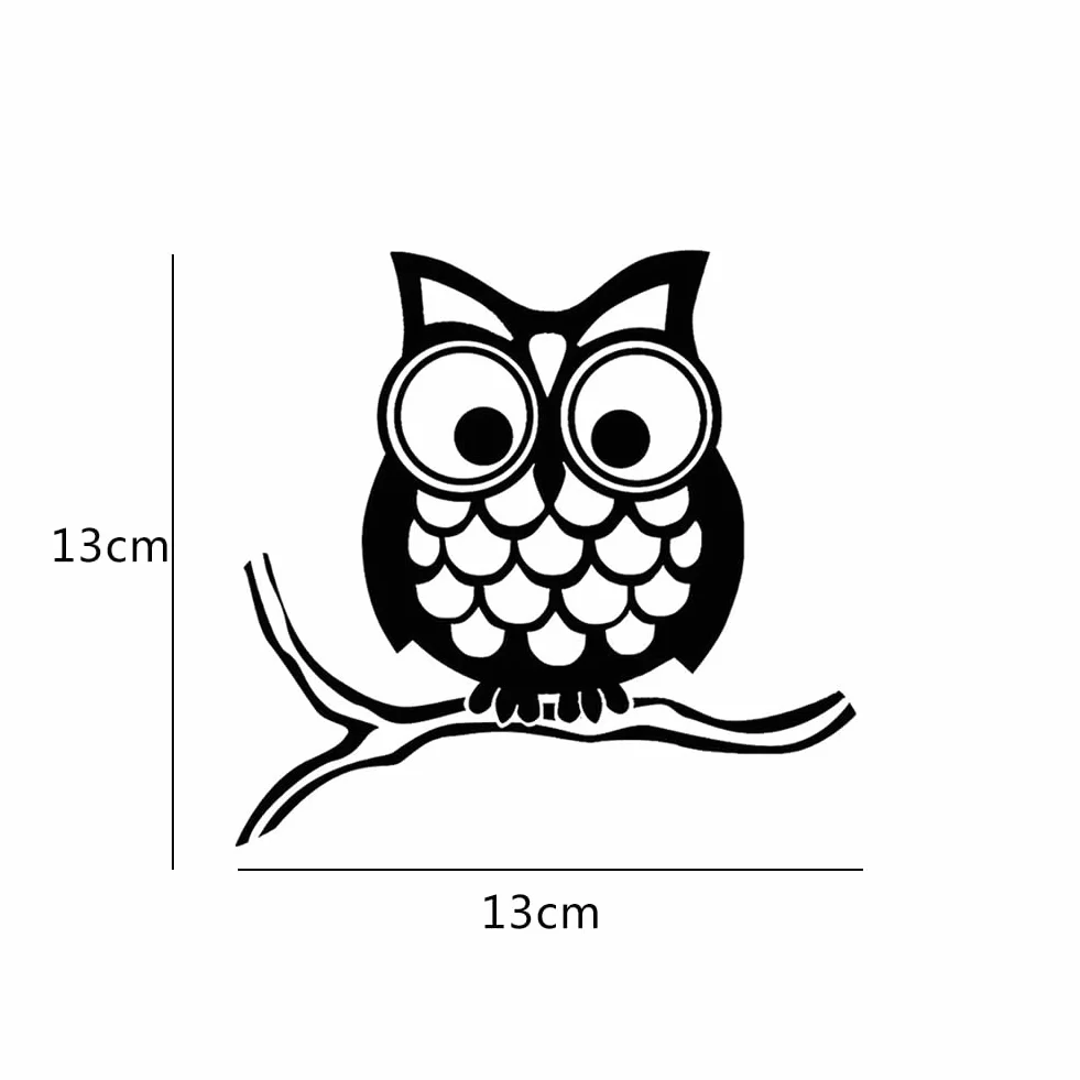 Adesivo per Auto con Gufo, 2 Pezzi Asudaro Adesivo Impermeabile in Vinile con Gufo Decalcomania Del Pvc di Hoot Owl Adesivi per Decorazioni per Auto per Auto Camion Vans Pareti 13.5cm X 13cm