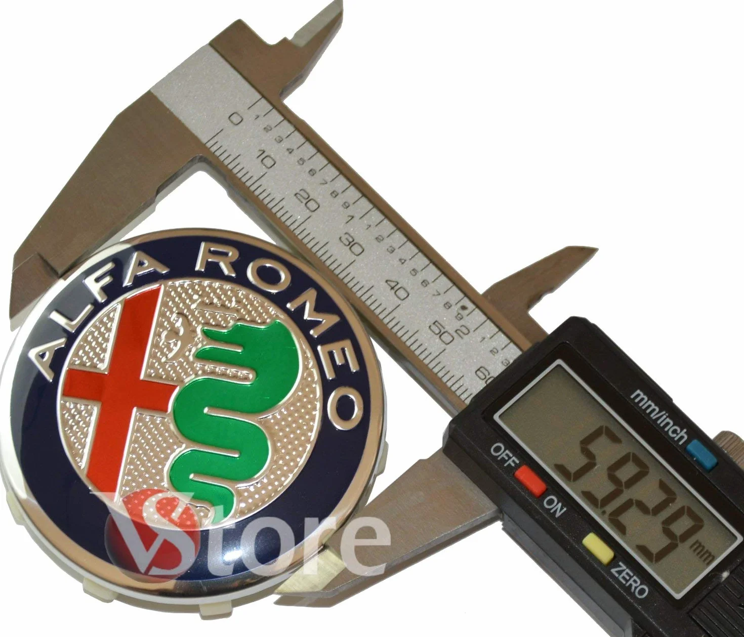 4 Tappi Coprimozzo 60mm Compatibili con ALFA ROMEO Giulietta Giulia 147 159 146 156 Brera Stemma Fregi Green My 2016