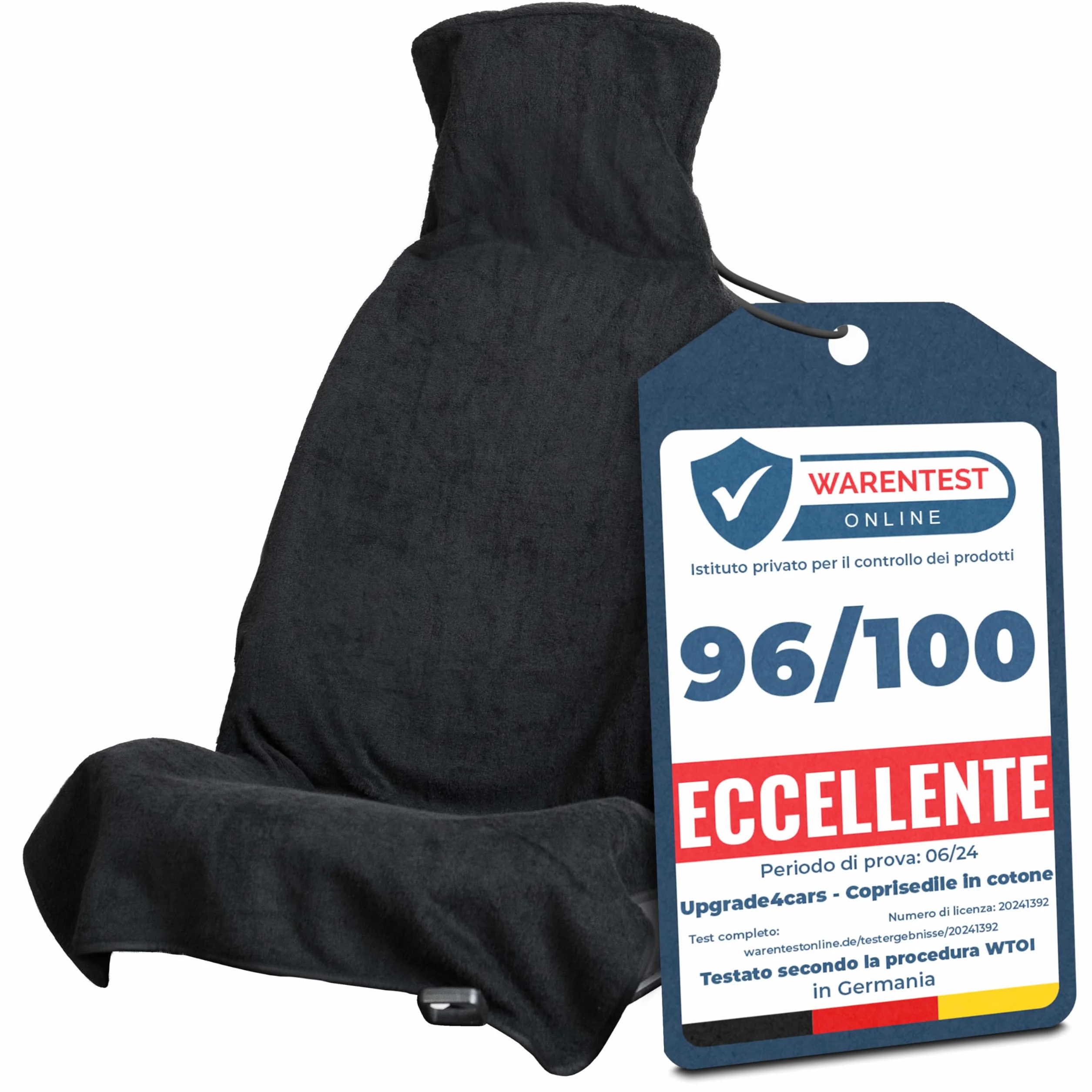 Upgrade4cars Coprisedile Universale Auto Anteriore Cotone Protezione Sedile Antisudore Lavabile Traspirante