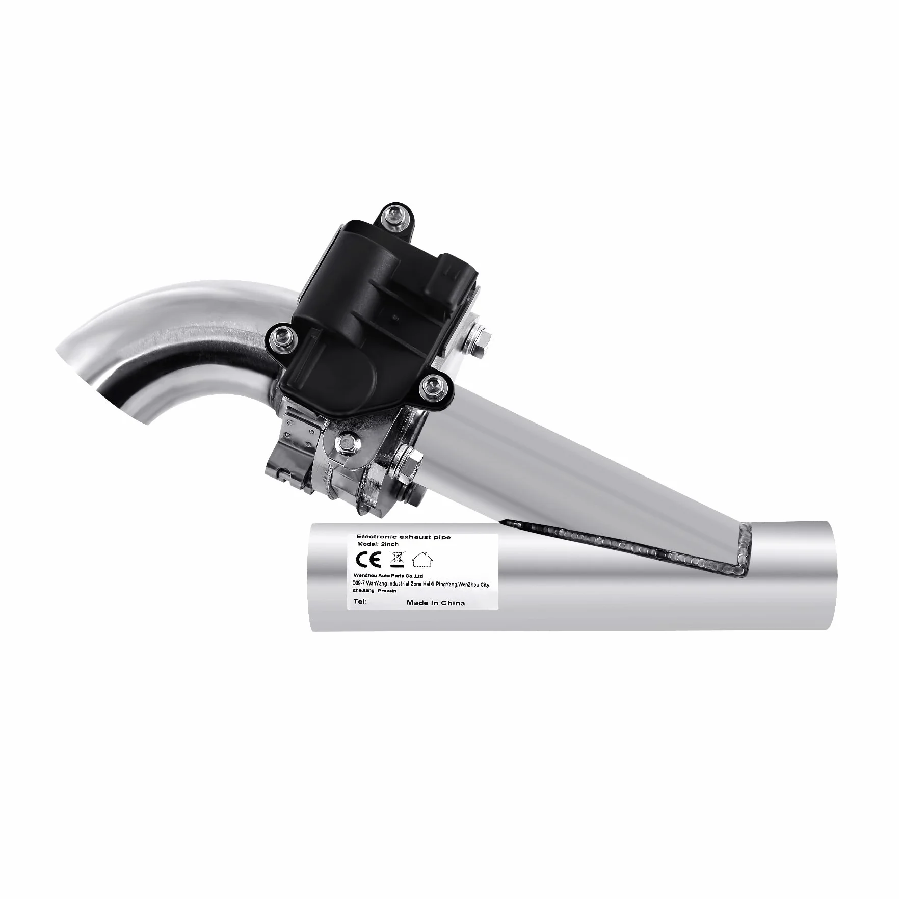 Kit sistema silenziatore di scarico elettrico in acciaio inox da 51mm 2" con interruttore a valvola e telecomando